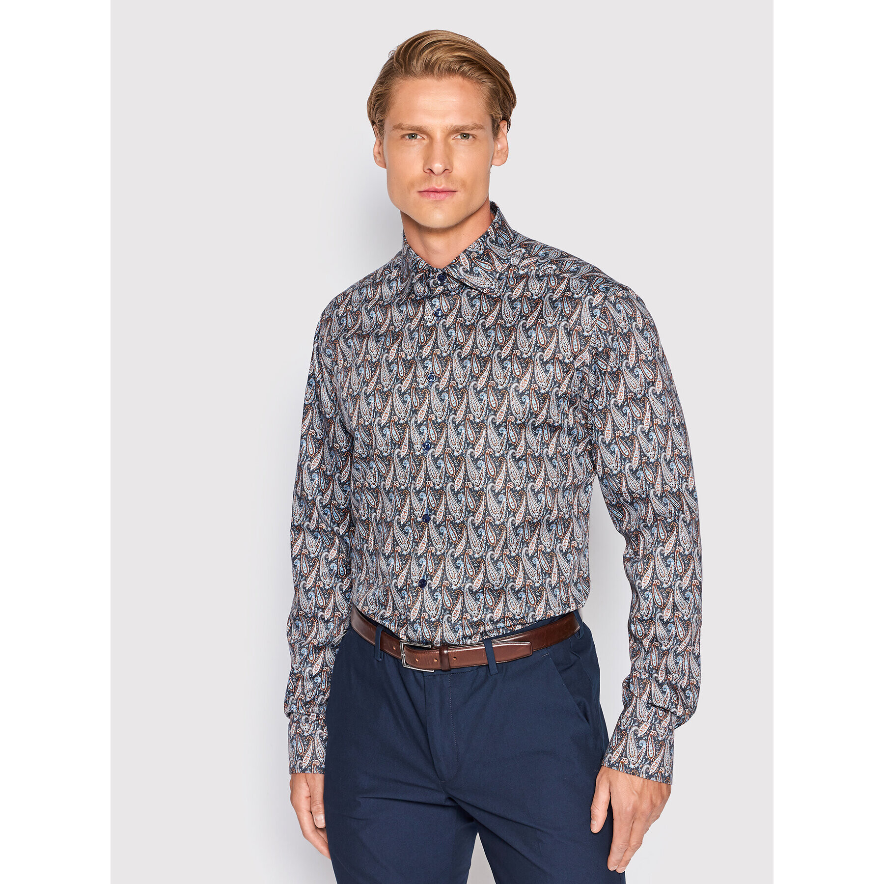 Eton Риза 100003505 Цветен Slim Fit - Pepit.bg