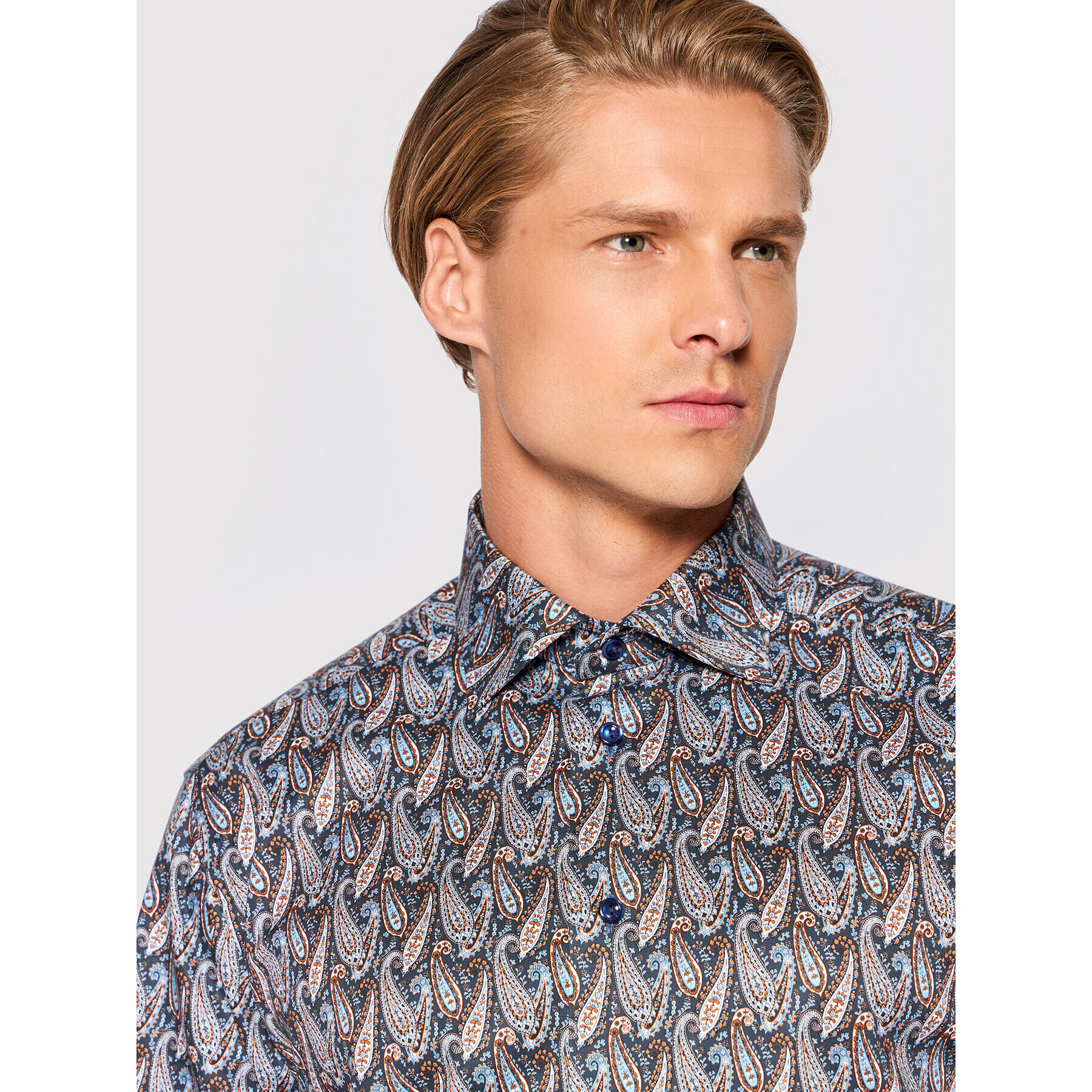 Eton Риза 100003505 Цветен Slim Fit - Pepit.bg
