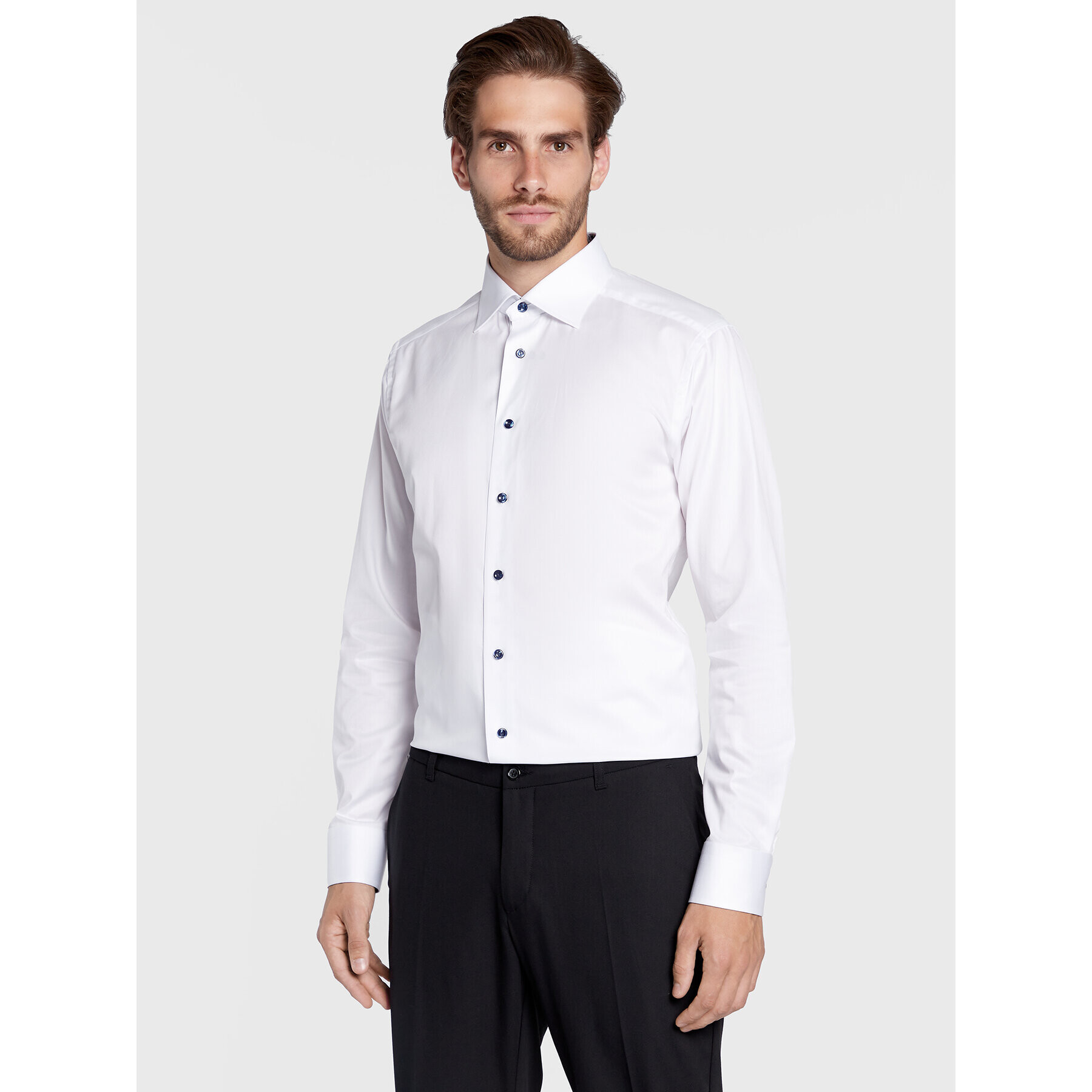 Eton Риза 100003508 Бял Slim Fit - Pepit.bg