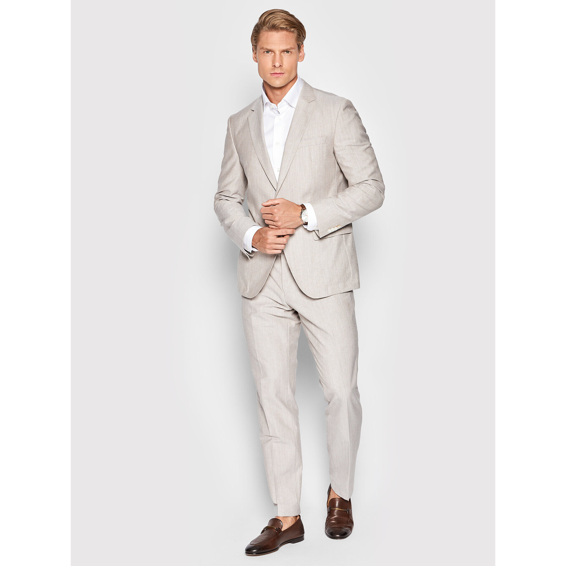 Eton Риза 100003710 Бял Slim Fit - Pepit.bg