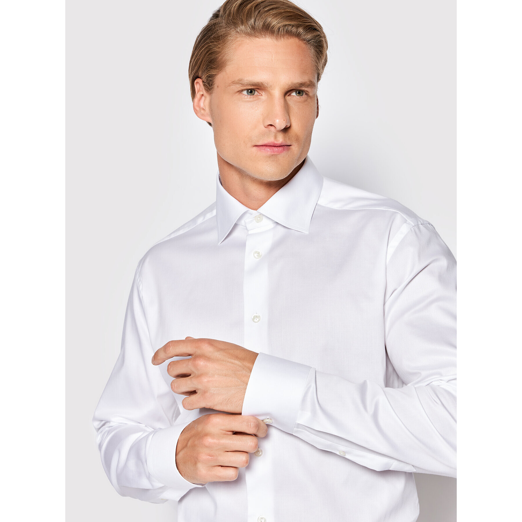 Eton Риза 100003710 Бял Slim Fit - Pepit.bg