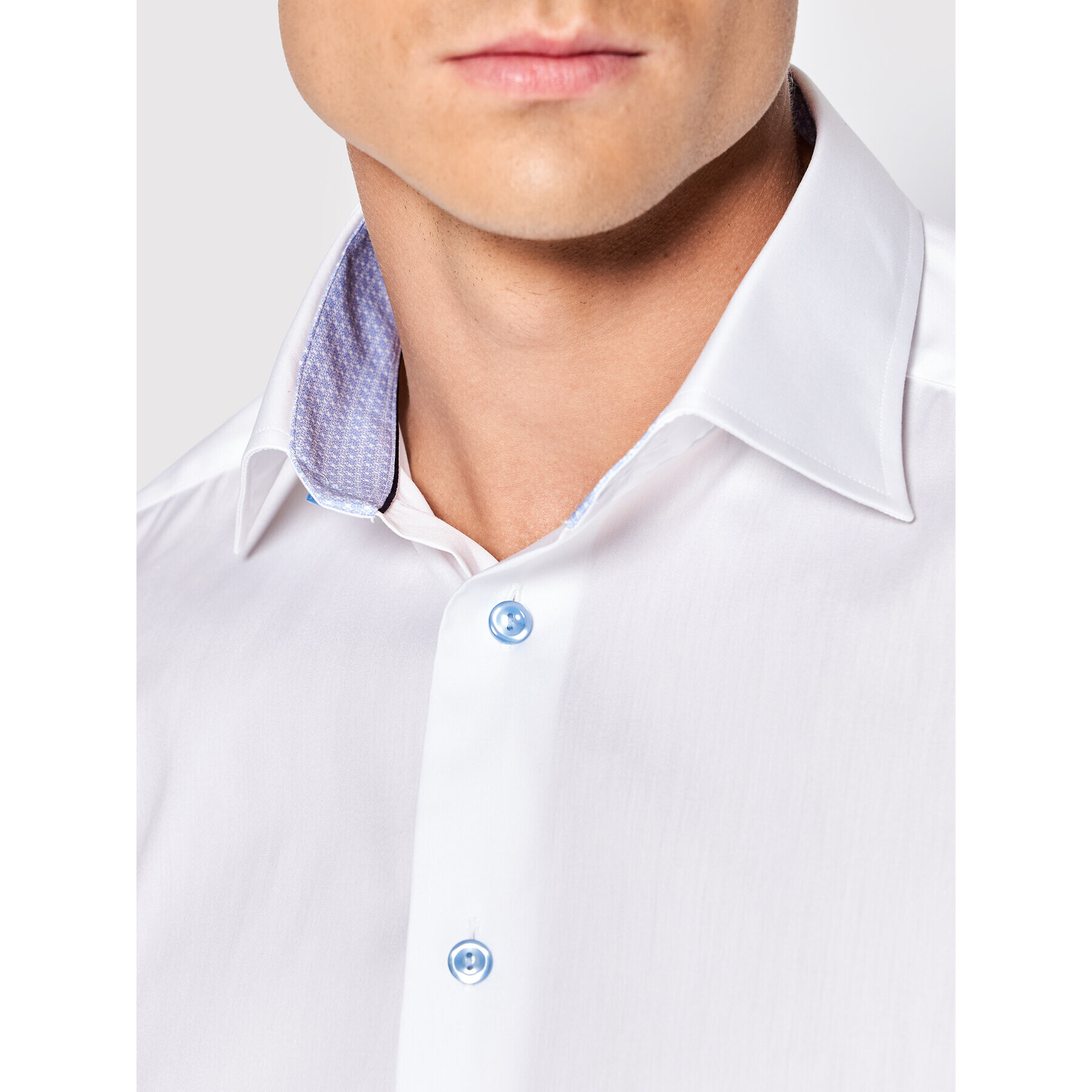 Eton Риза 100003813 Бял Slim Fit - Pepit.bg