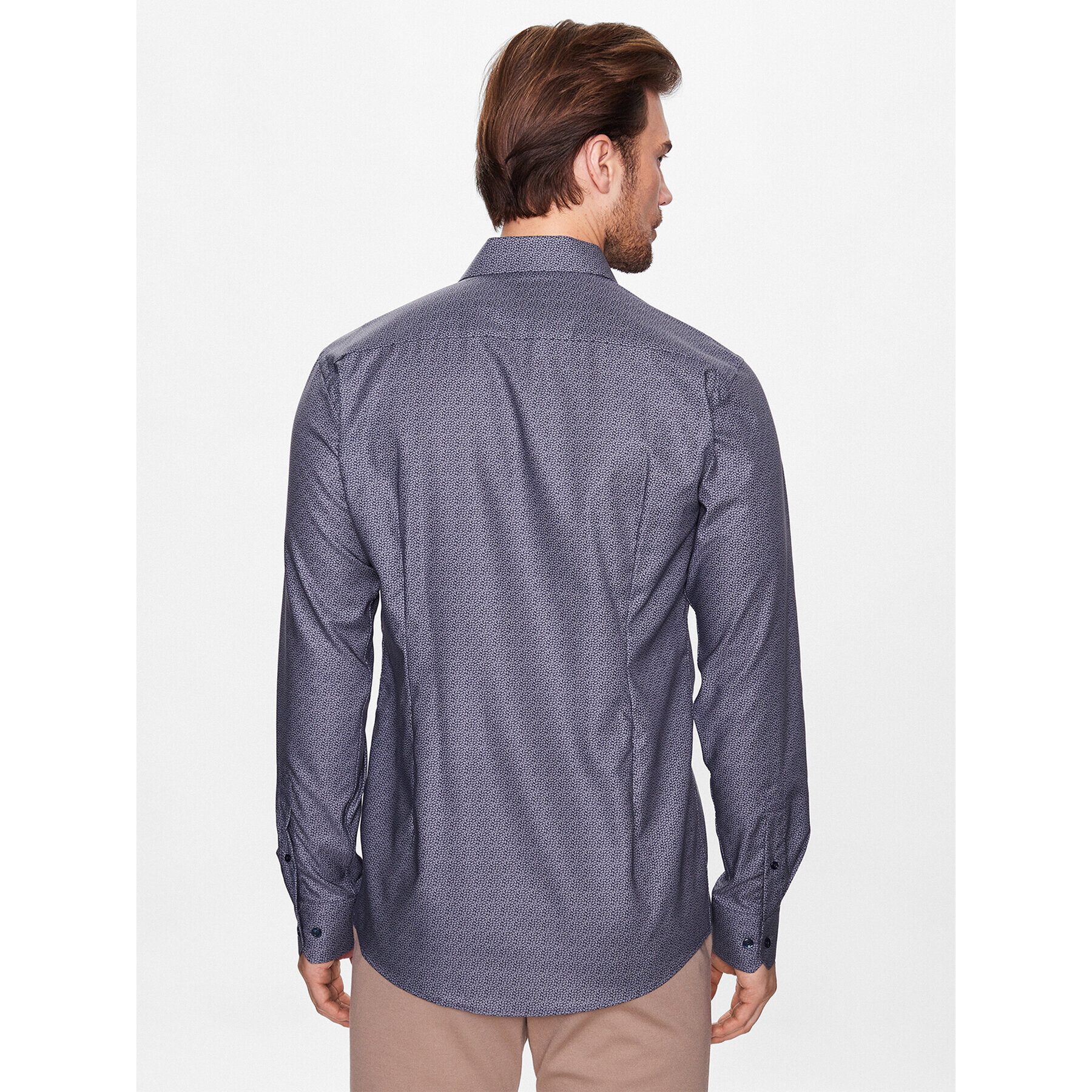 Eton Риза 100003873 Тъмносин Slim Fit - Pepit.bg