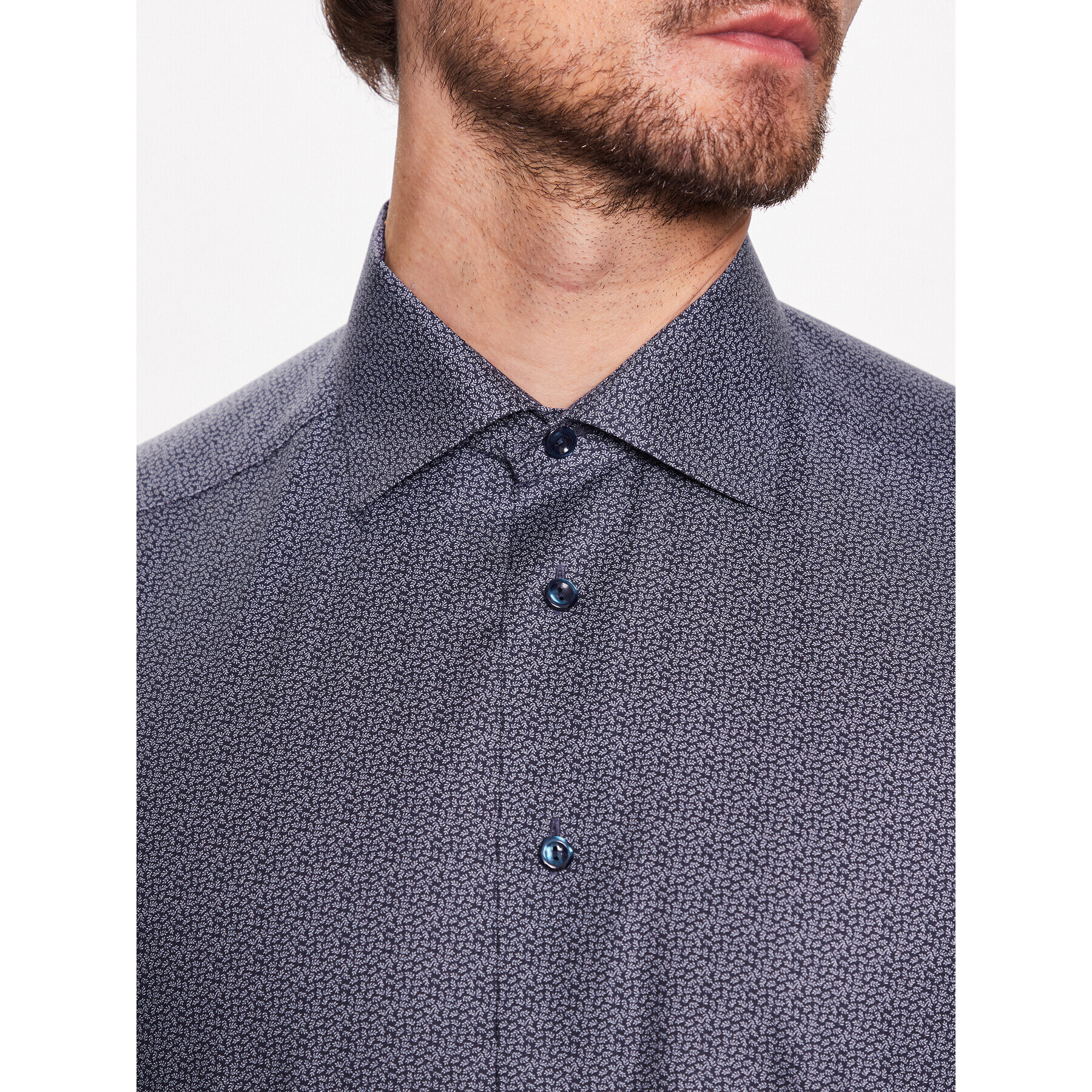 Eton Риза 100003873 Тъмносин Slim Fit - Pepit.bg