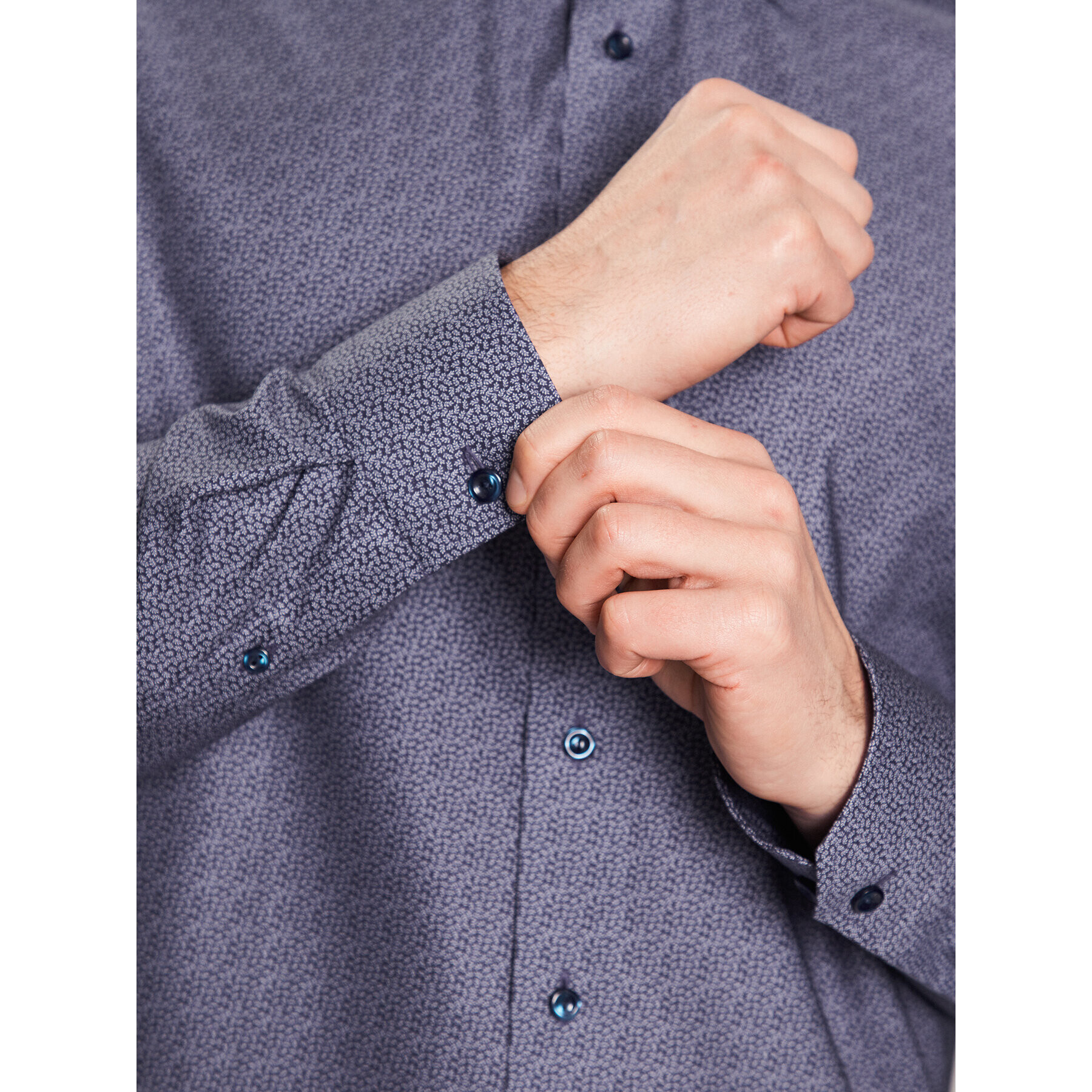 Eton Риза 100003873 Тъмносин Slim Fit - Pepit.bg