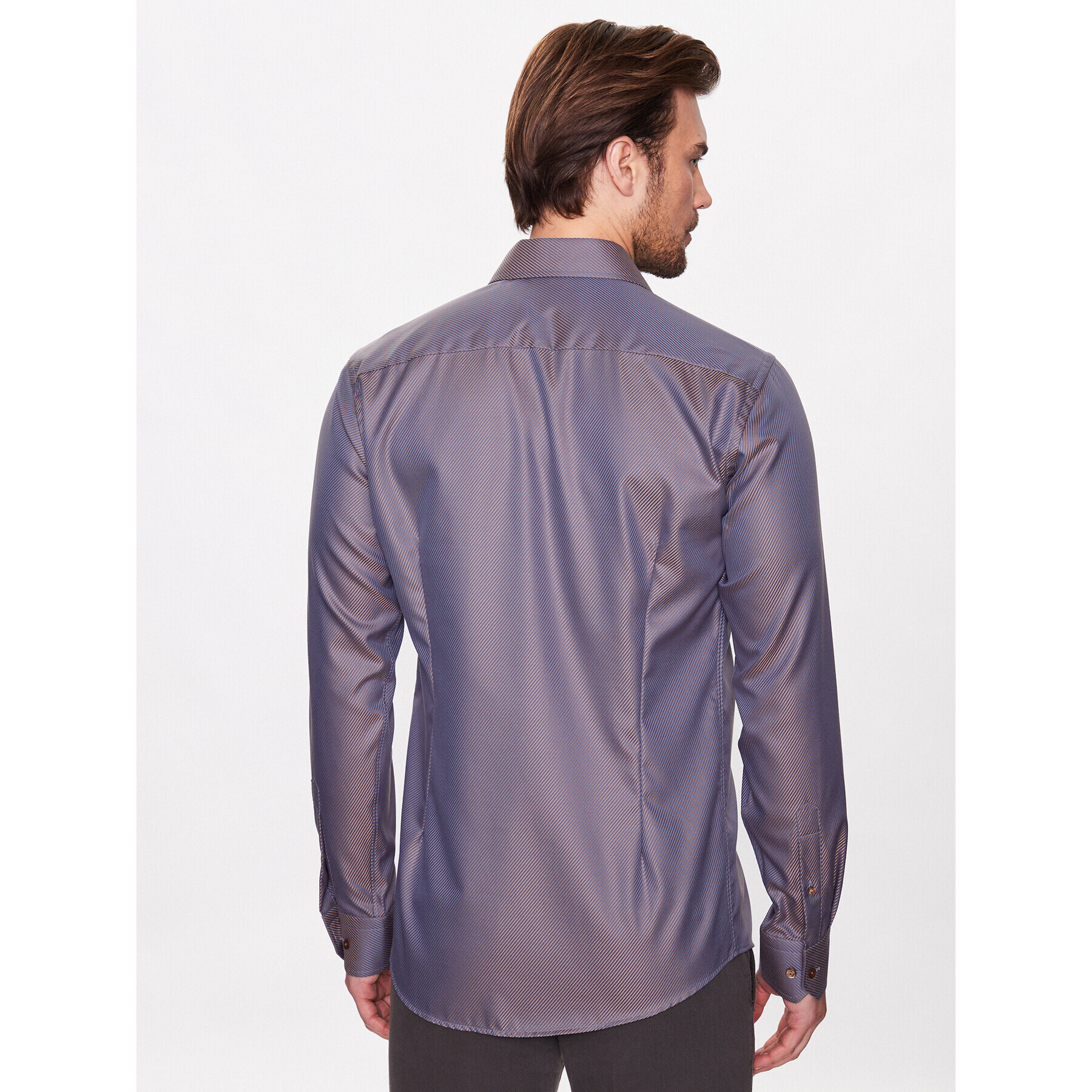 Eton Риза 100003928 Кафяв Slim Fit - Pepit.bg