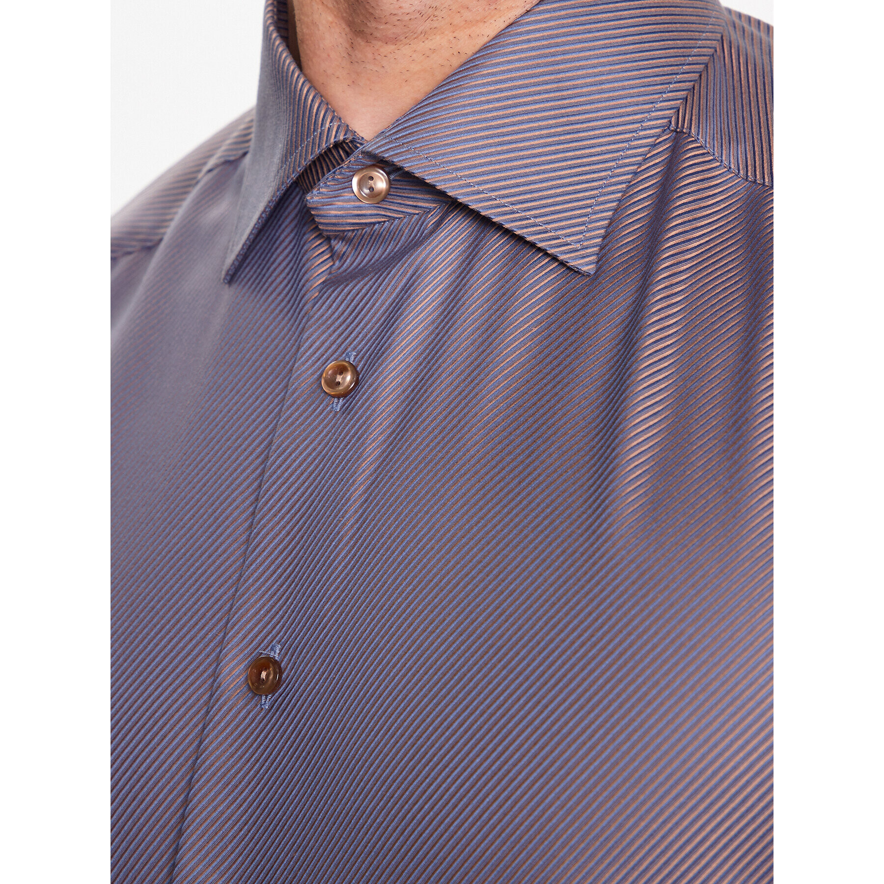 Eton Риза 100003928 Кафяв Slim Fit - Pepit.bg