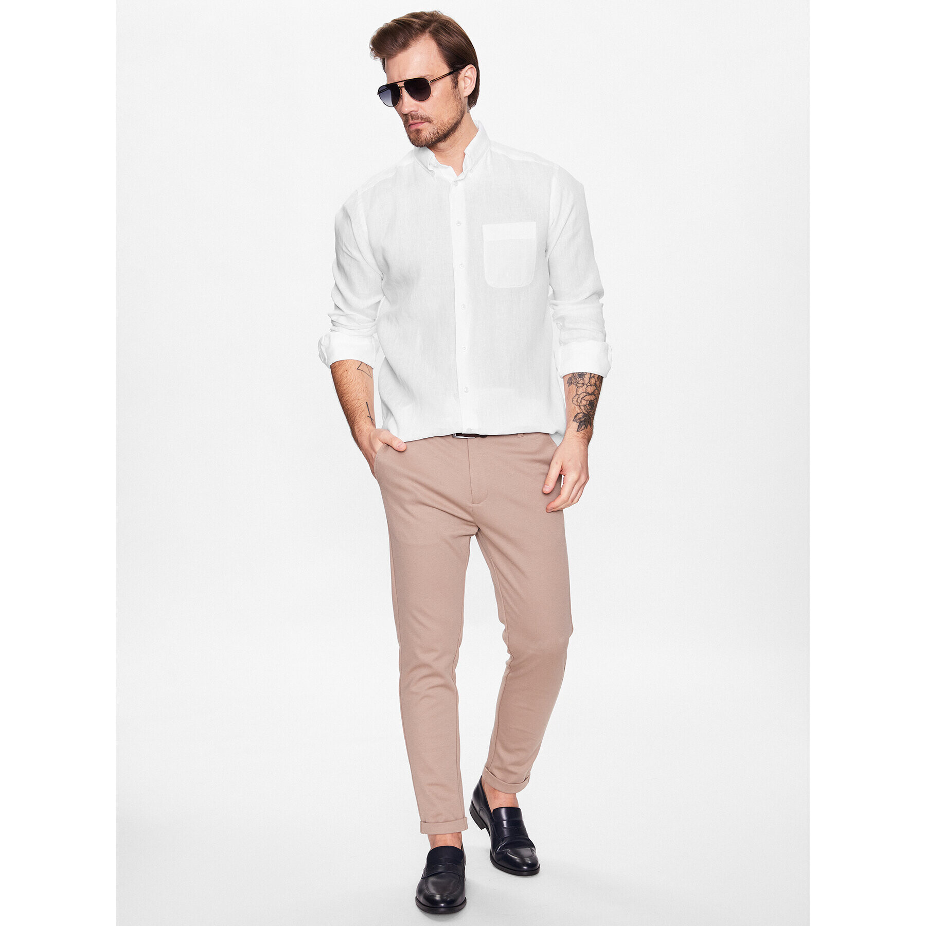 Eton Риза 100004200 Бял Slim Fit - Pepit.bg