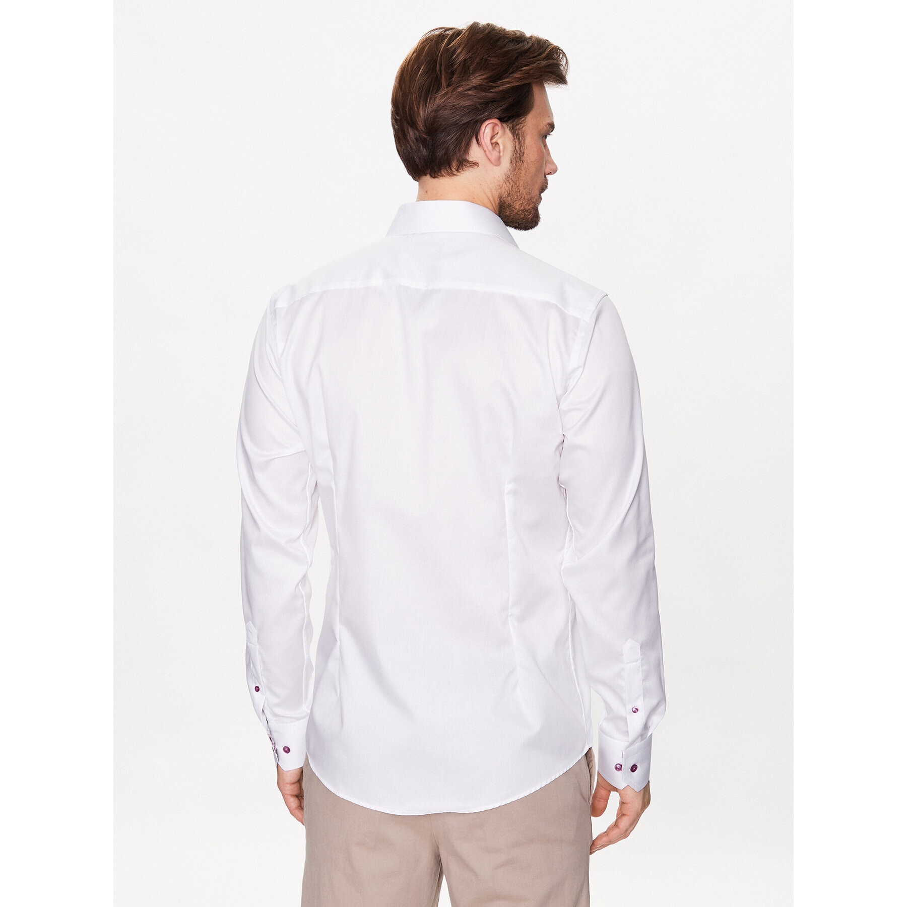 Eton Риза 100004299 Бял Slim Fit - Pepit.bg