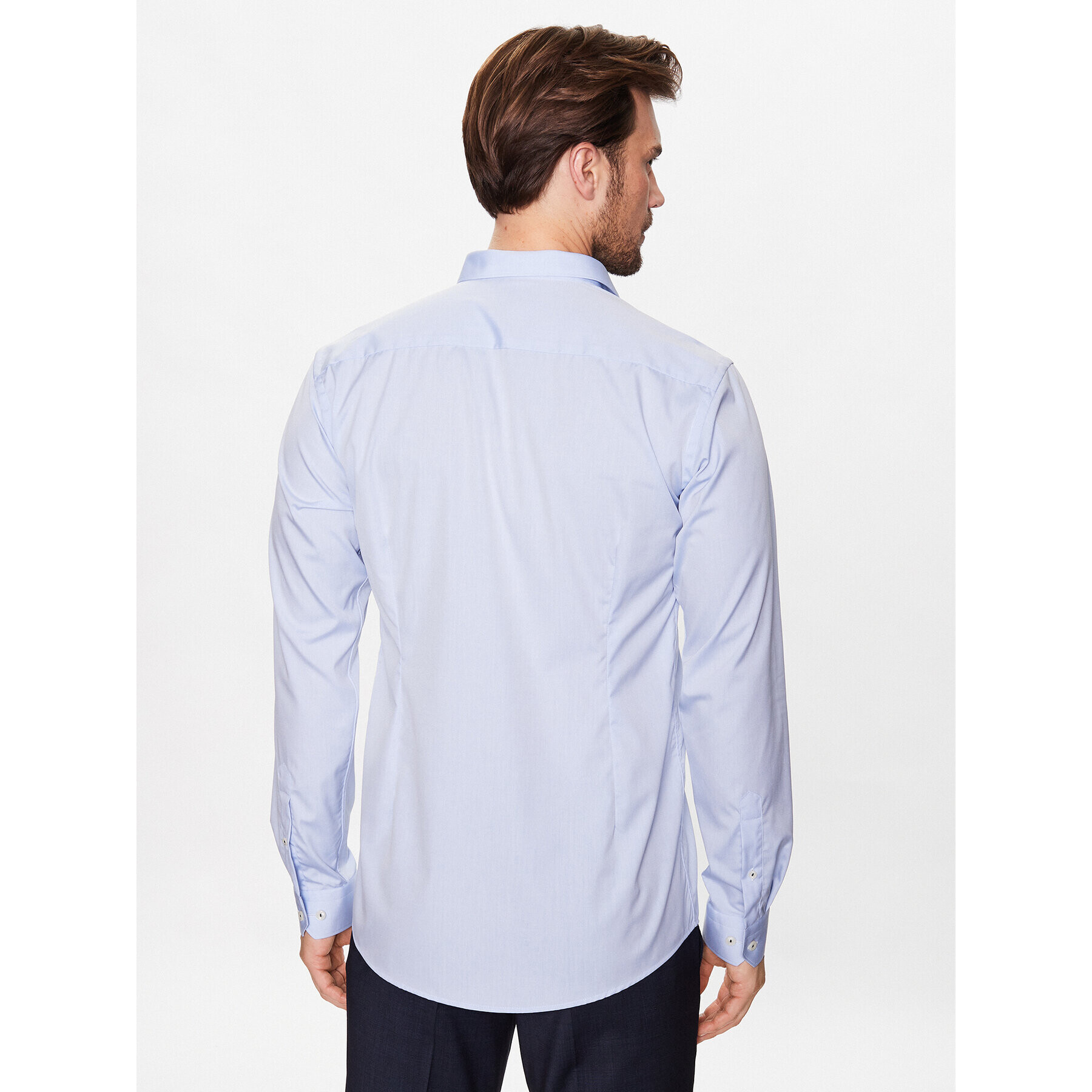 Eton Риза 100004471 Син Slim Fit - Pepit.bg