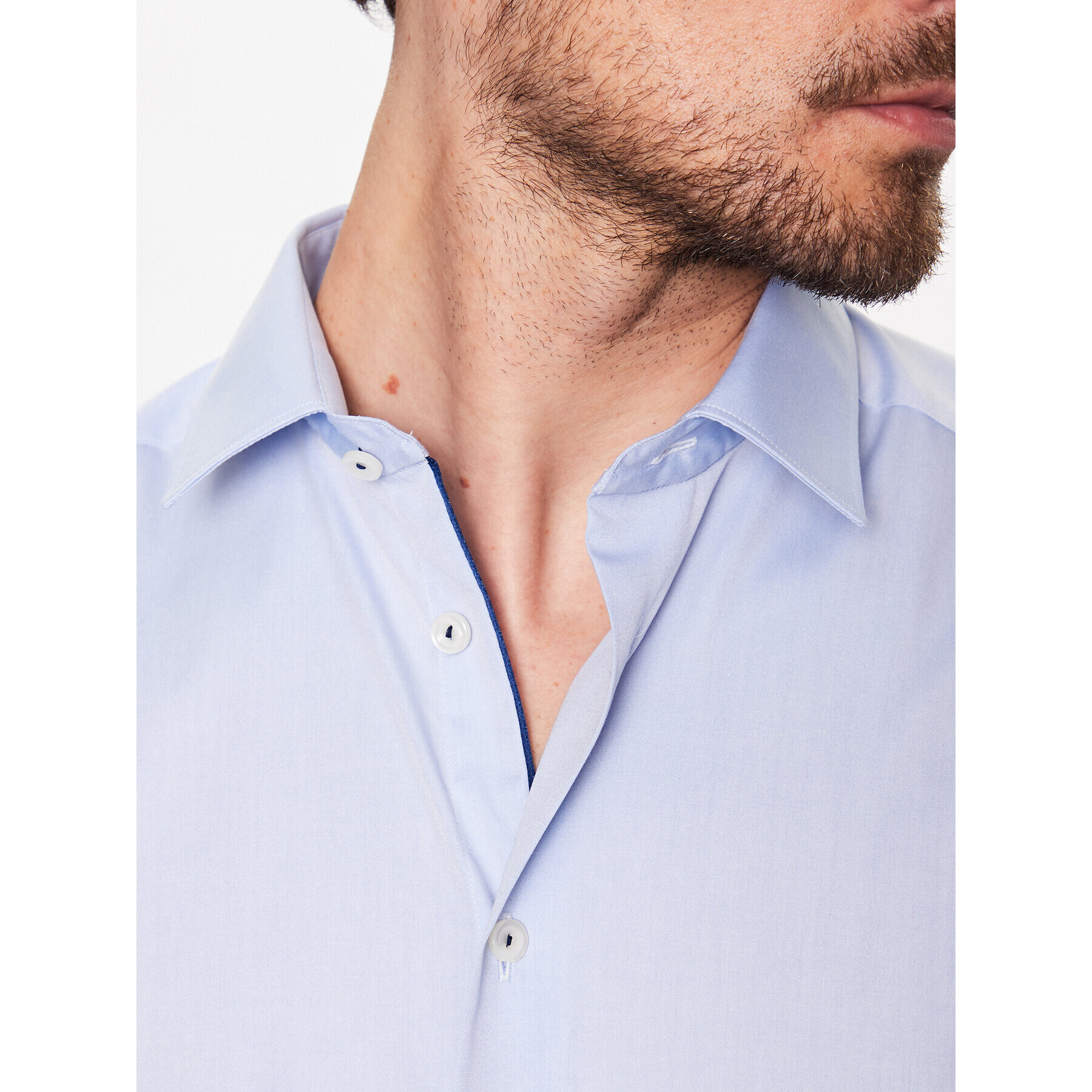 Eton Риза 100004471 Син Slim Fit - Pepit.bg