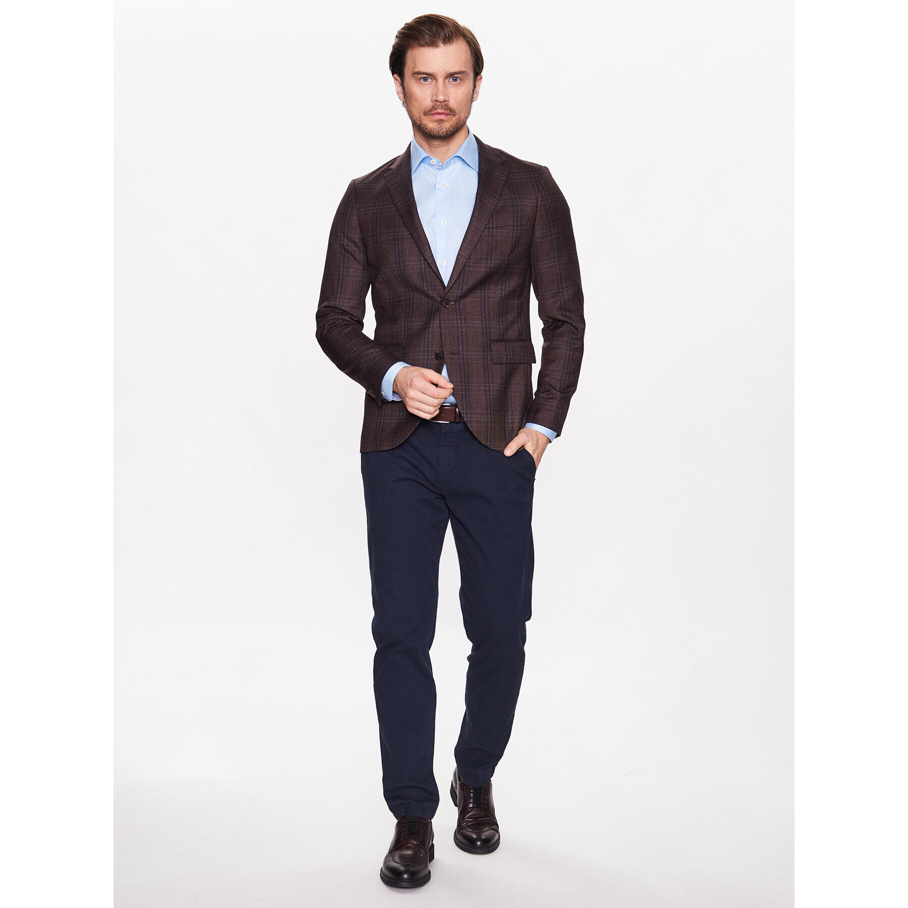 Eton Риза 100004489 Син Slim Fit - Pepit.bg