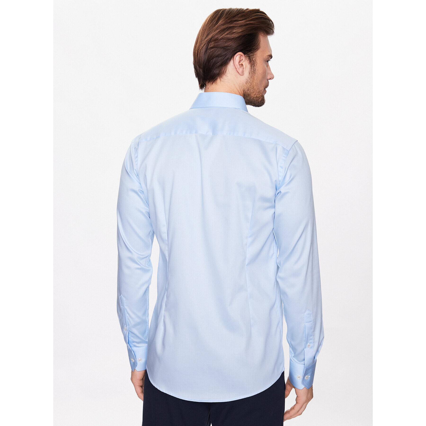 Eton Риза 100004489 Син Slim Fit - Pepit.bg
