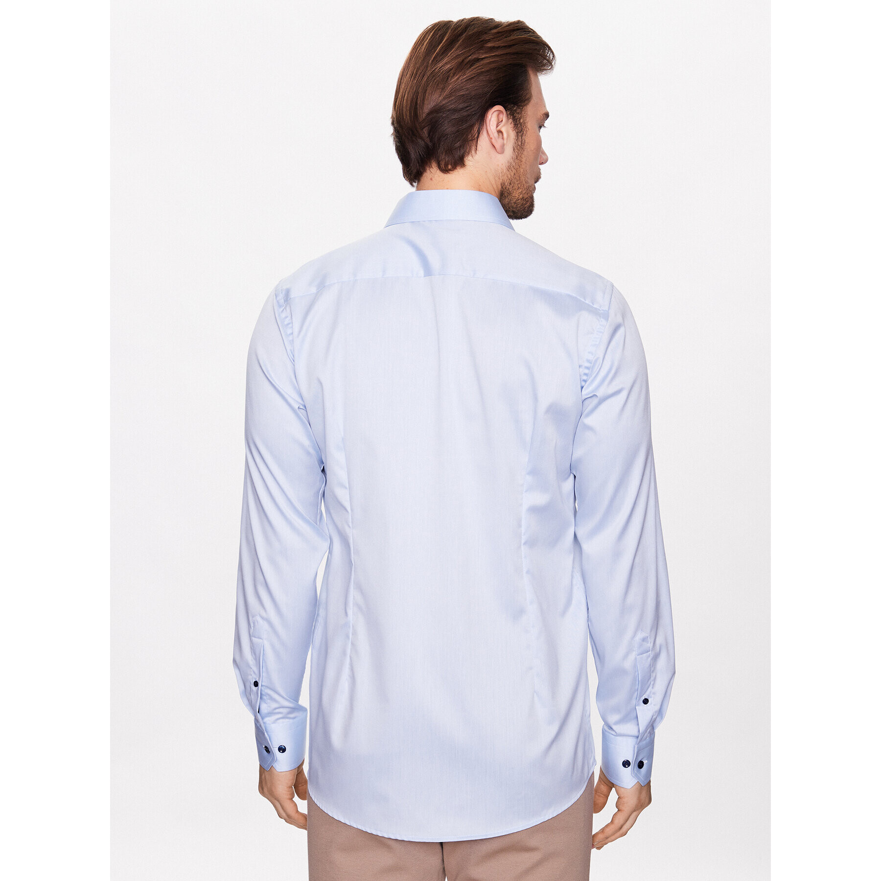 Eton Риза 100004650 Син Regular Fit - Pepit.bg