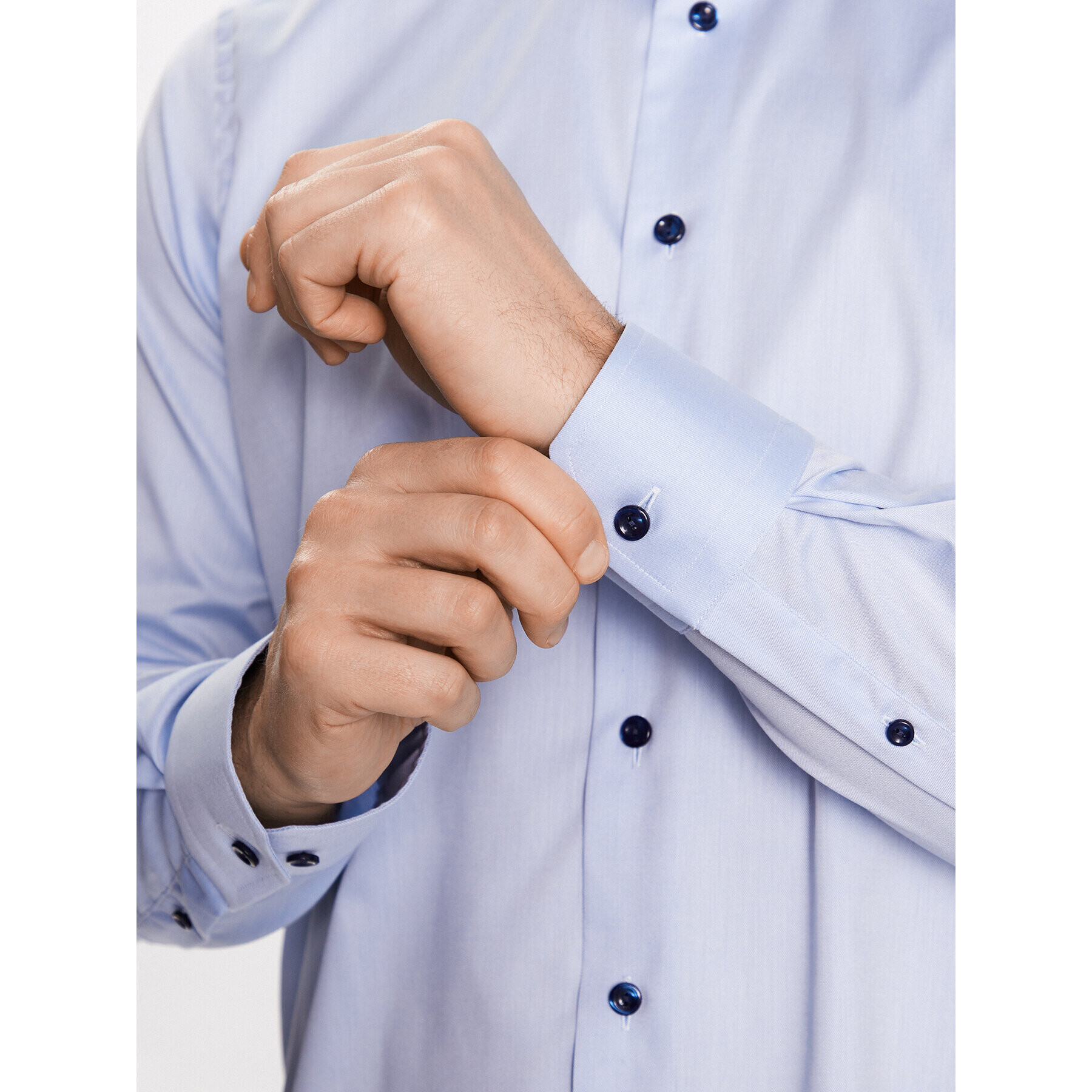 Eton Риза 100004650 Син Regular Fit - Pepit.bg