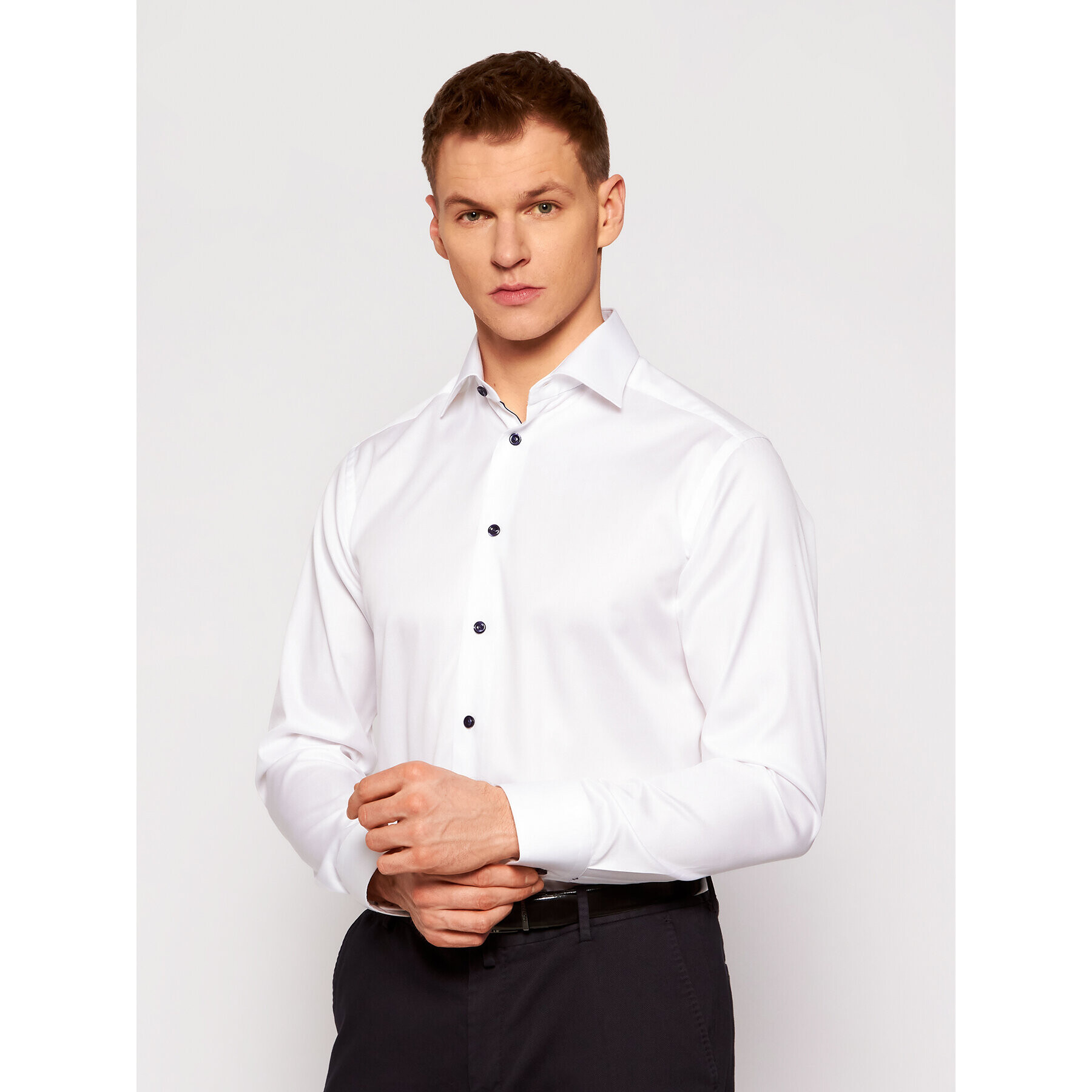 Eton Риза 300000518 Бял Slim Fit - Pepit.bg