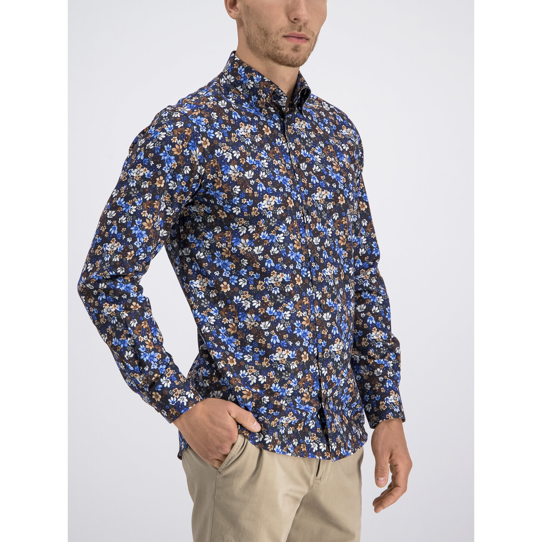 Eton Риза 305961311 Тъмносин Regular Fit - Pepit.bg