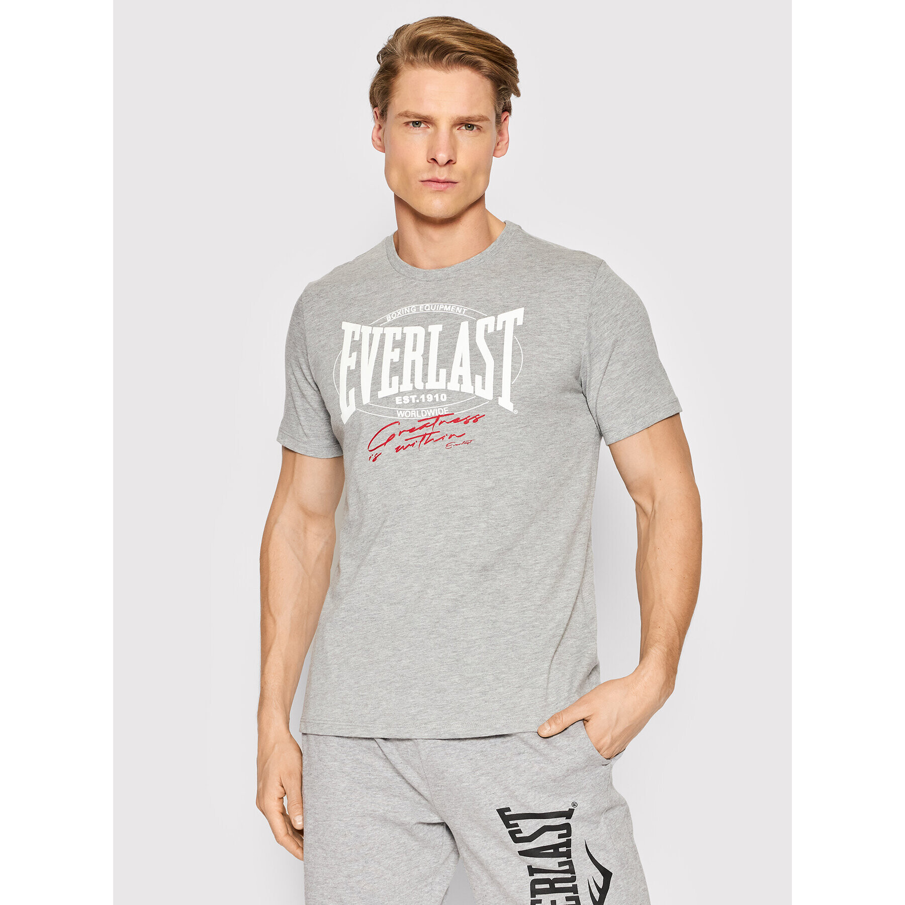Everlast Тишърт 894121-60 Сив Regular Fit - Pepit.bg