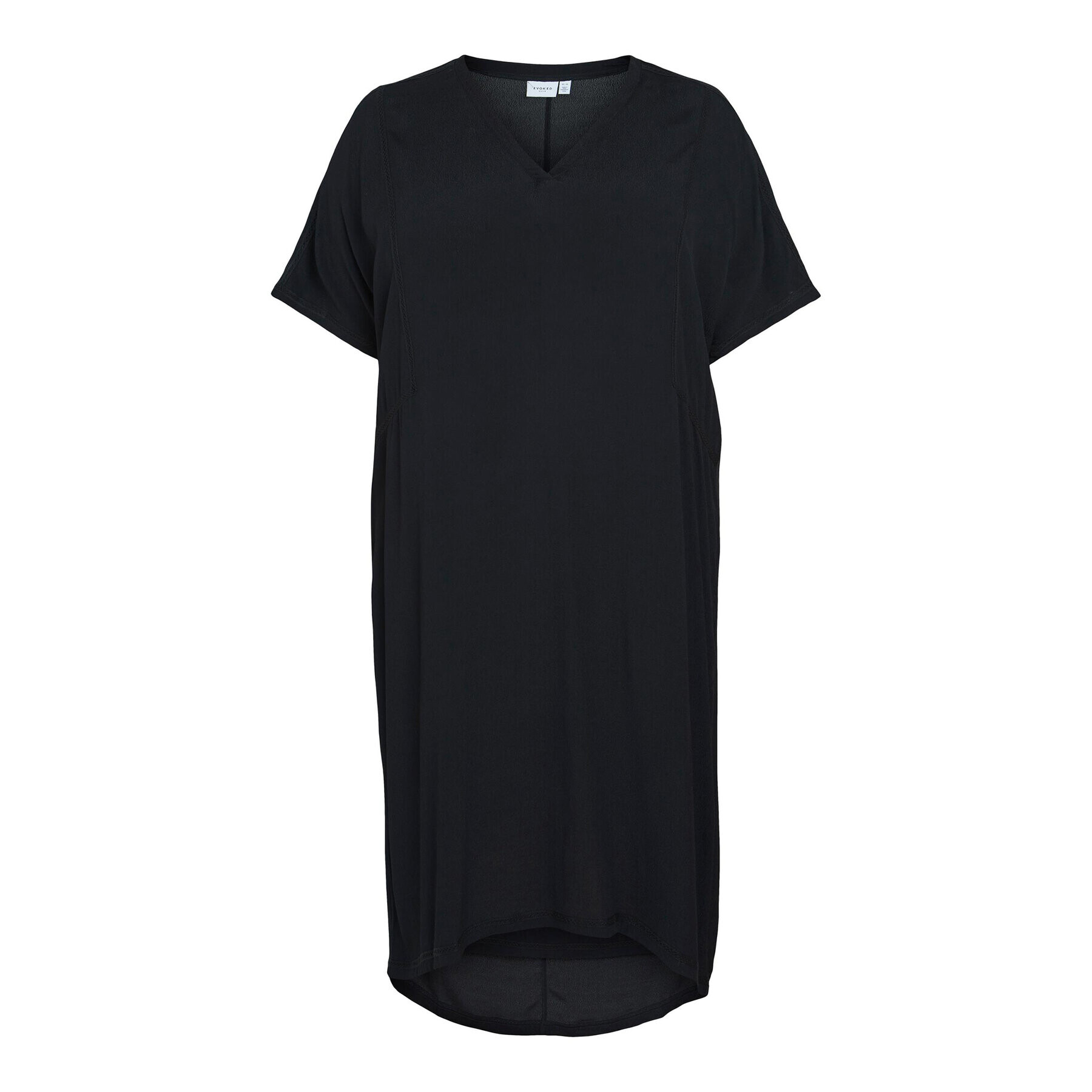 Evoked Vila Vila Рокля 14085106 Черен Loose Fit - Pepit.bg