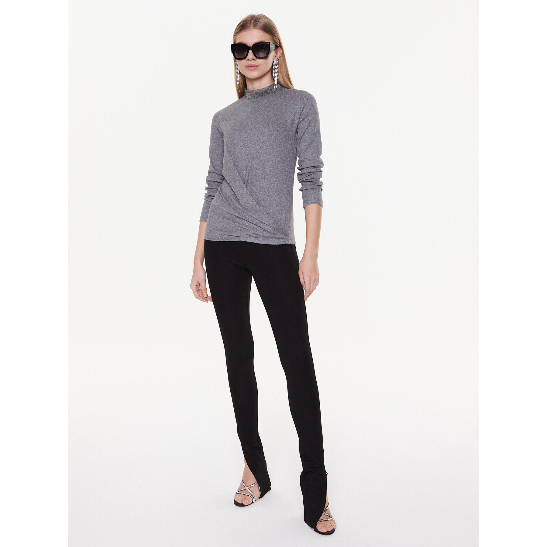 Fabiana Filippi Блуза JED222B708 Сив Regular Fit - Pepit.bg