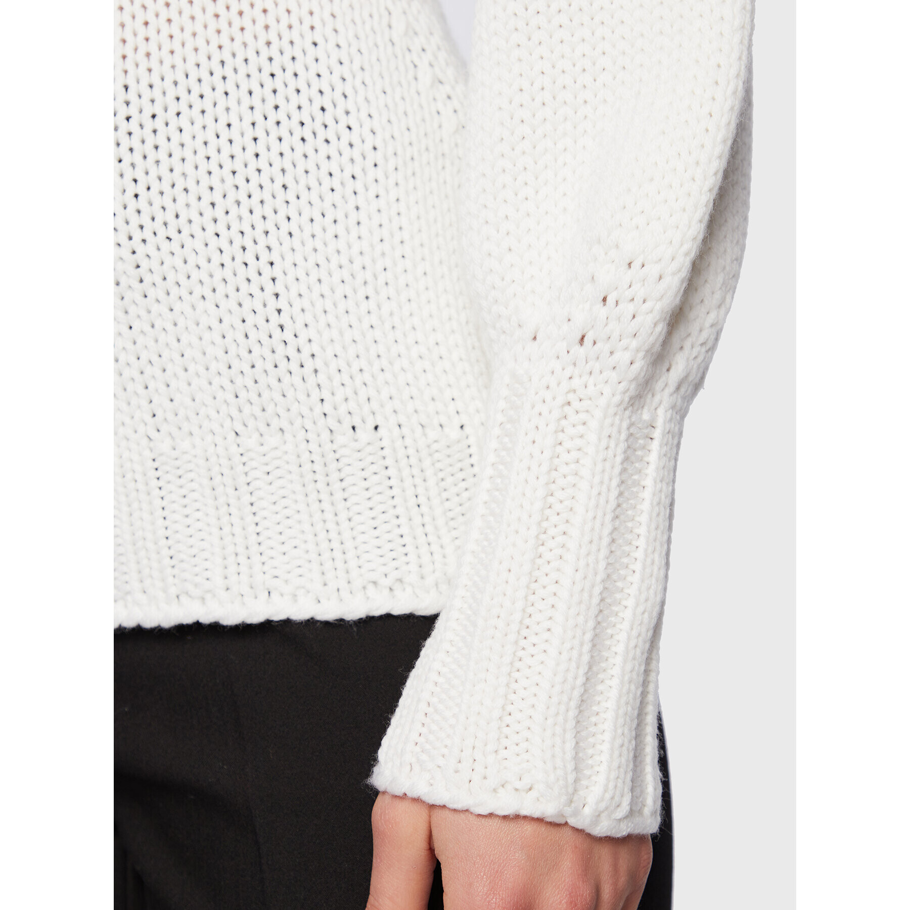 Fabiana Filippi Пуловер MAD222W109 Бял Regular Fit - Pepit.bg
