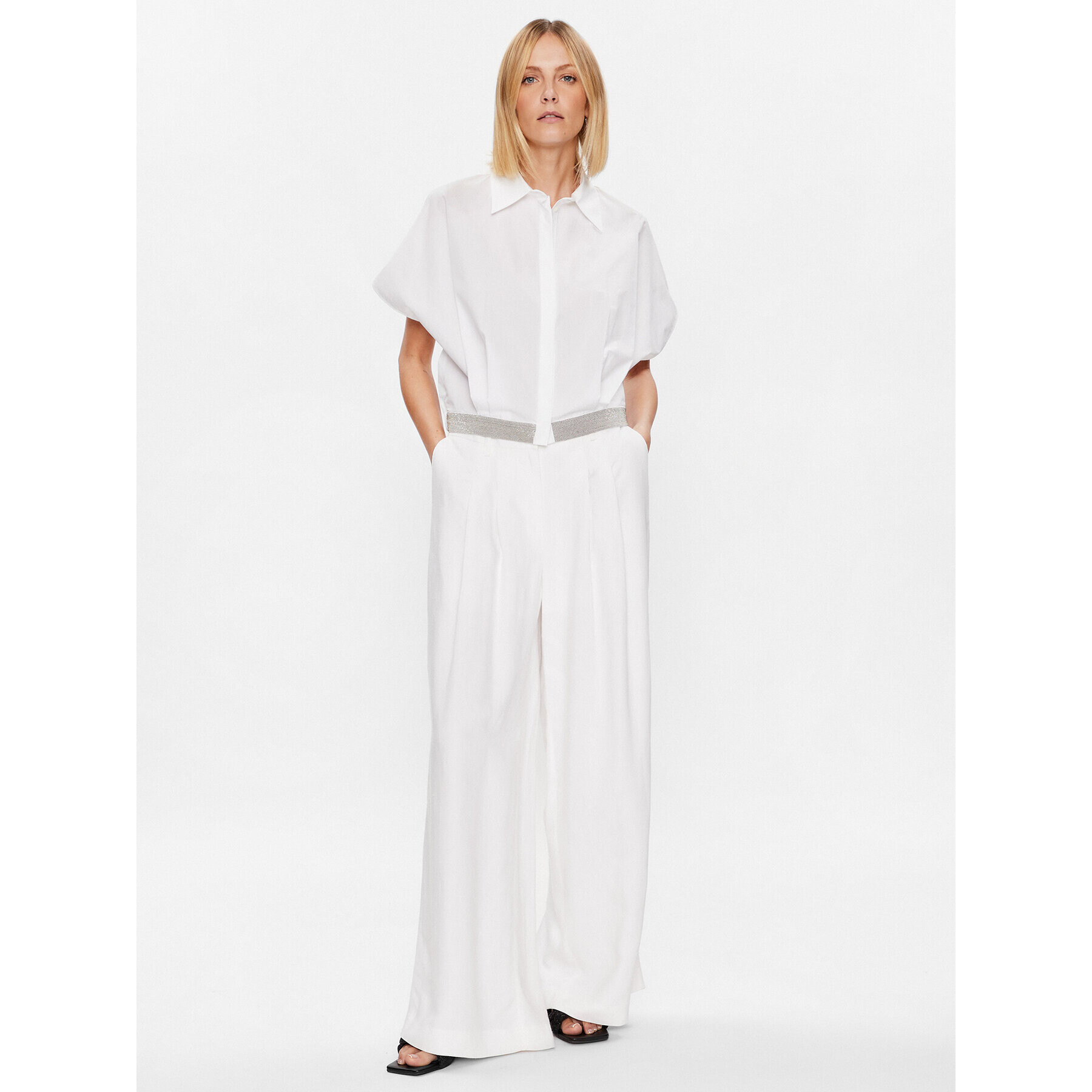 Fabiana Filippi Риза CAD273W356 Бял Regular Fit - Pepit.bg