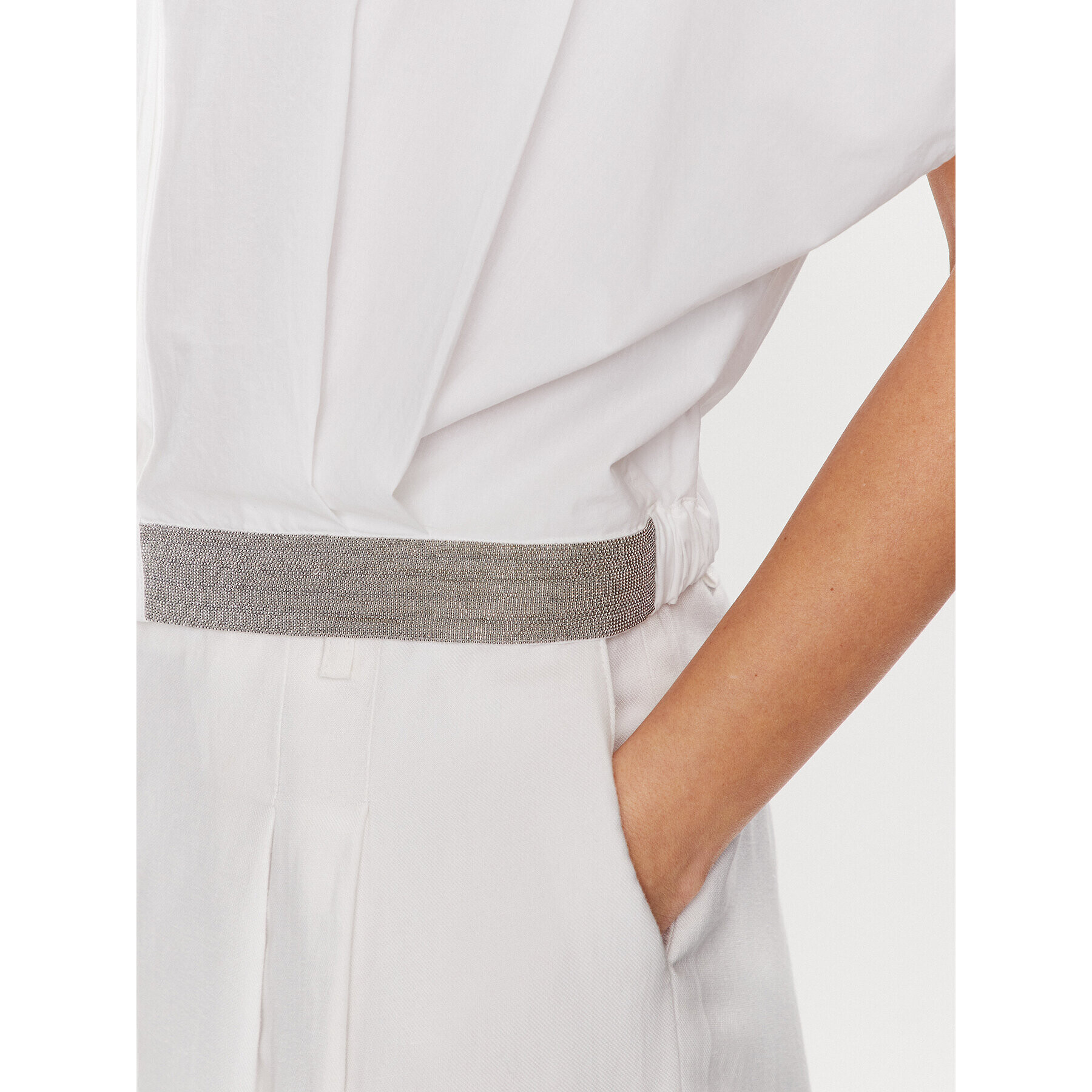 Fabiana Filippi Риза CAD273W356 Бял Regular Fit - Pepit.bg