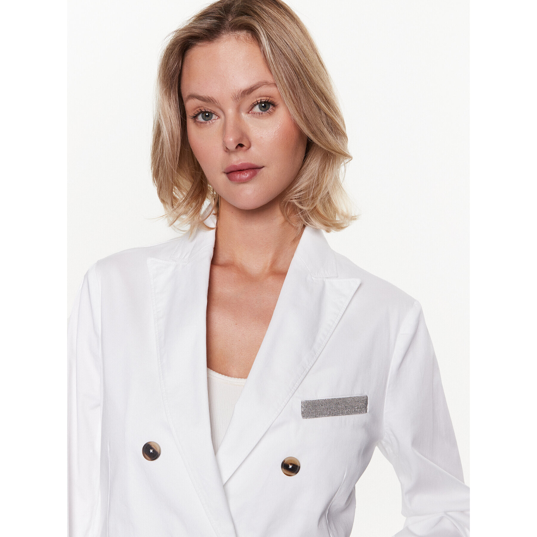 Fabiana Filippi Сако GCD273W247 Бял Regular Fit - Pepit.bg