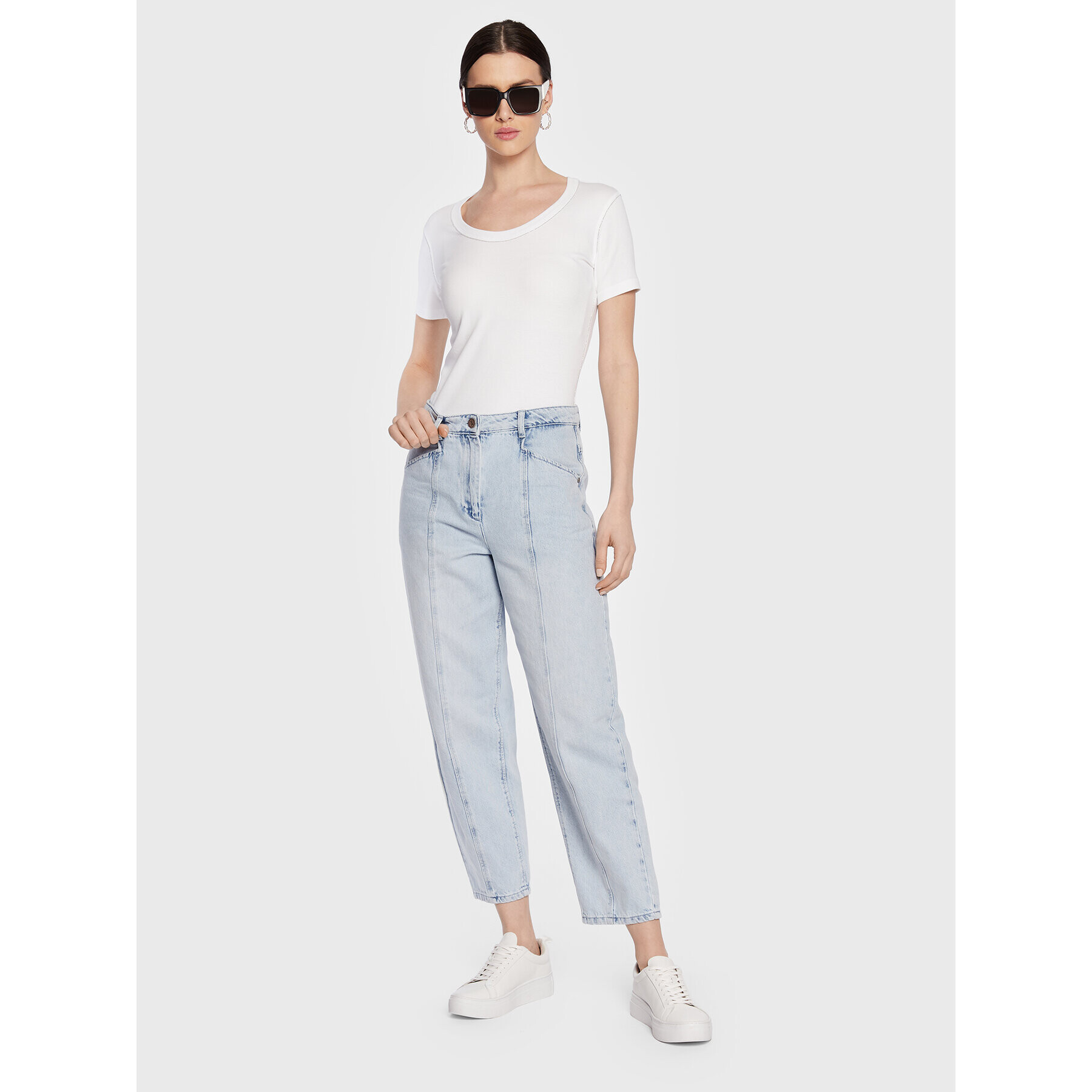 Fabiana Filippi Тишърт JEDP02W125 Бял Regular Fit - Pepit.bg