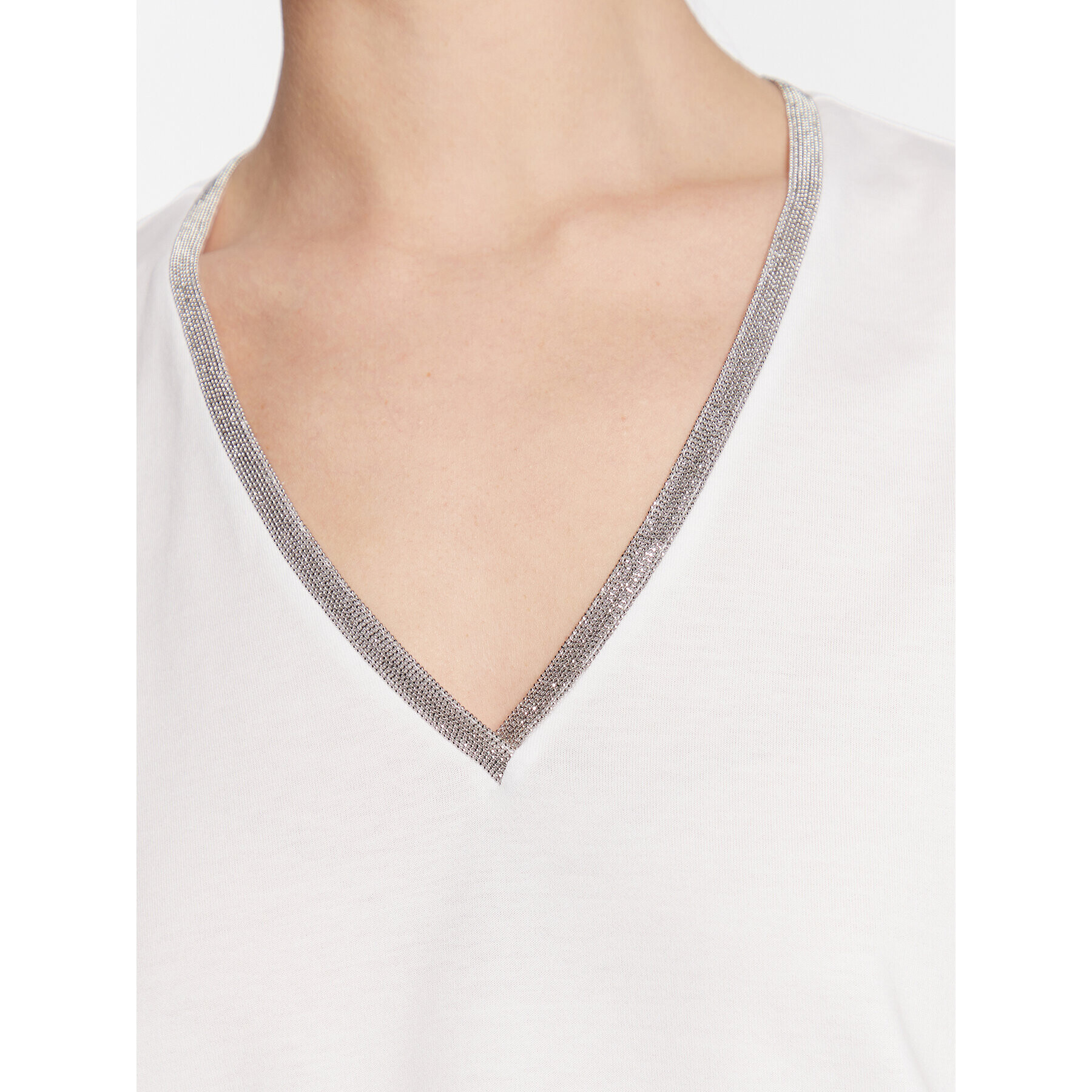 Fabiana Filippi топ JED273W138 Бял Regular Fit - Pepit.bg