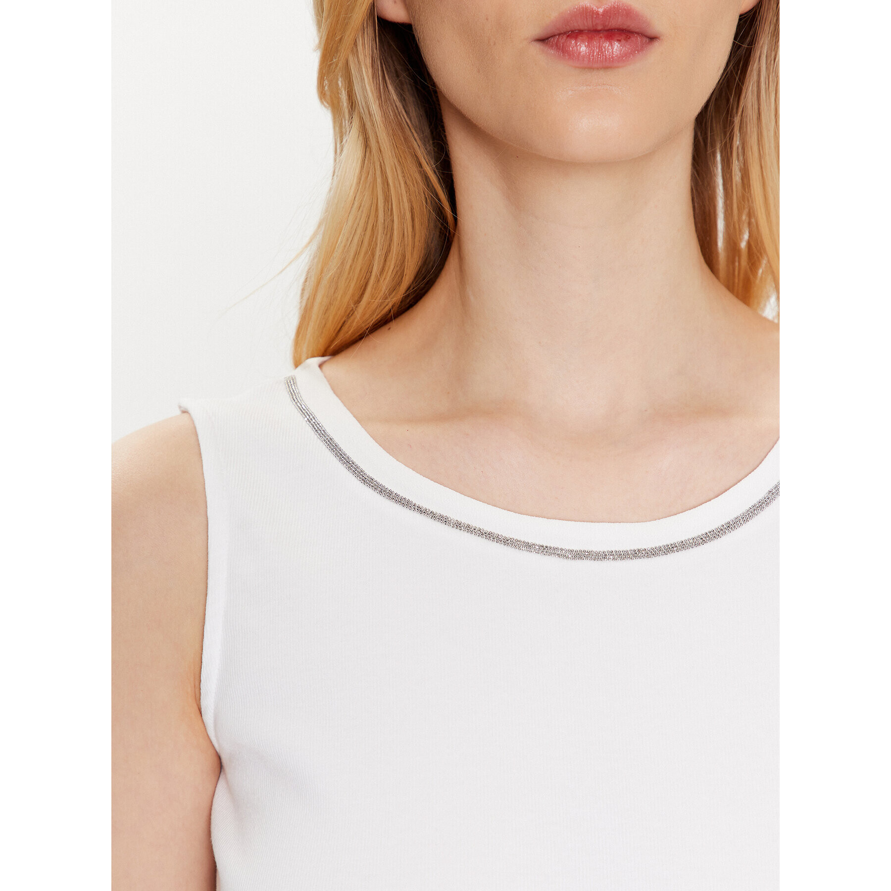 Fabiana Filippi топ JED273W150 Бял Regular Fit - Pepit.bg
