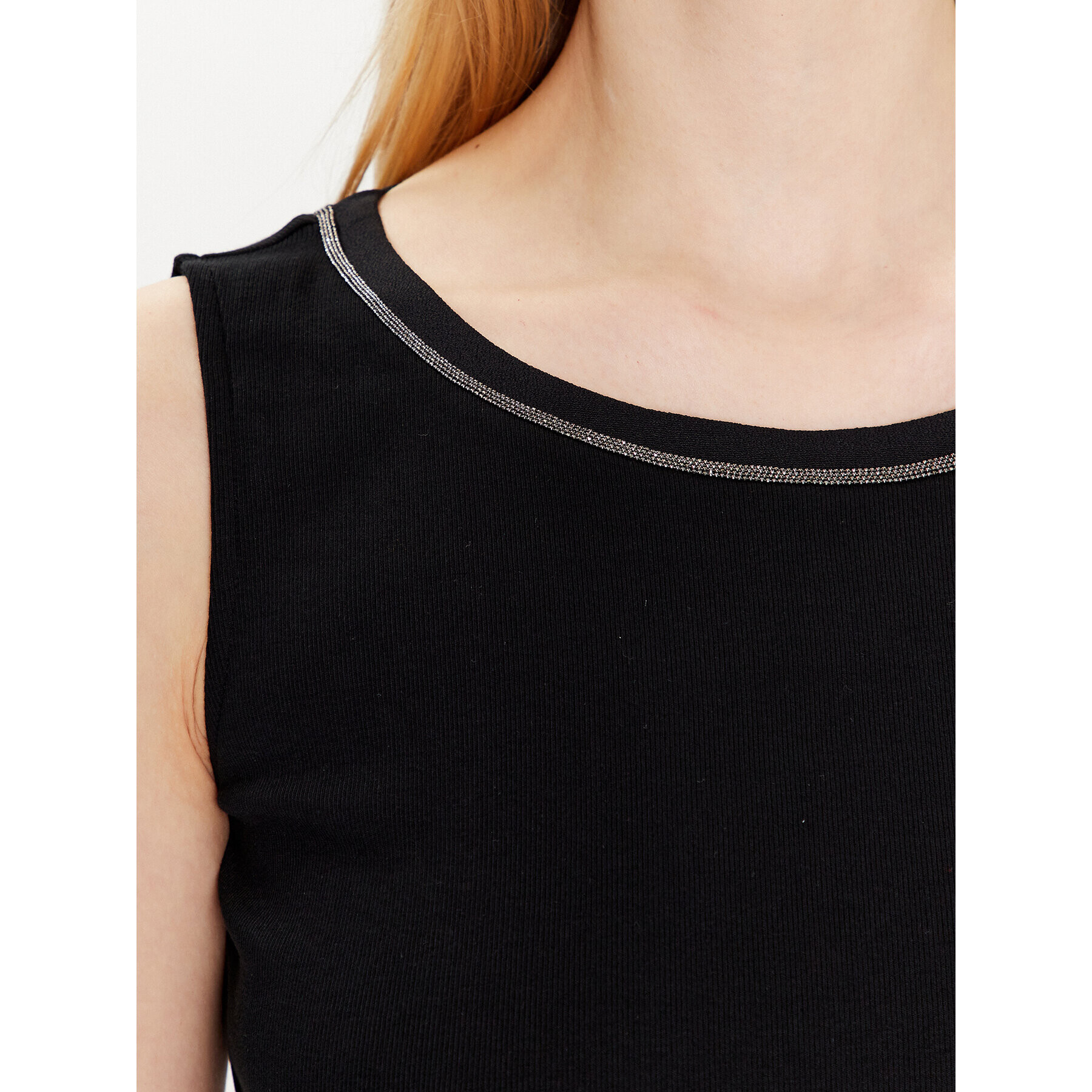 Fabiana Filippi топ JED273W150 Черен Regular Fit - Pepit.bg
