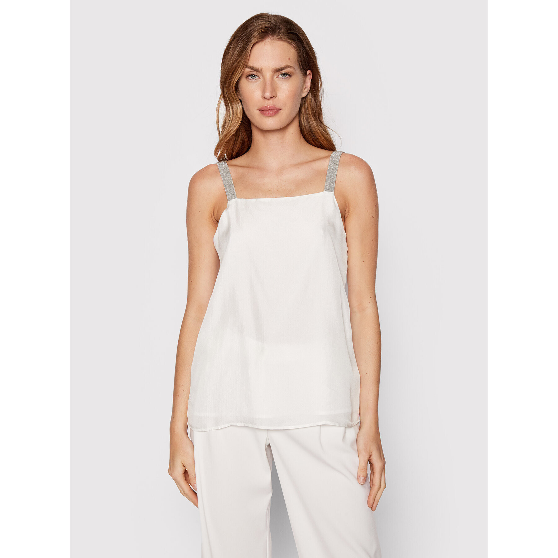 Fabiana Filippi топ TPD272B812 Бял Regular Fit - Pepit.bg