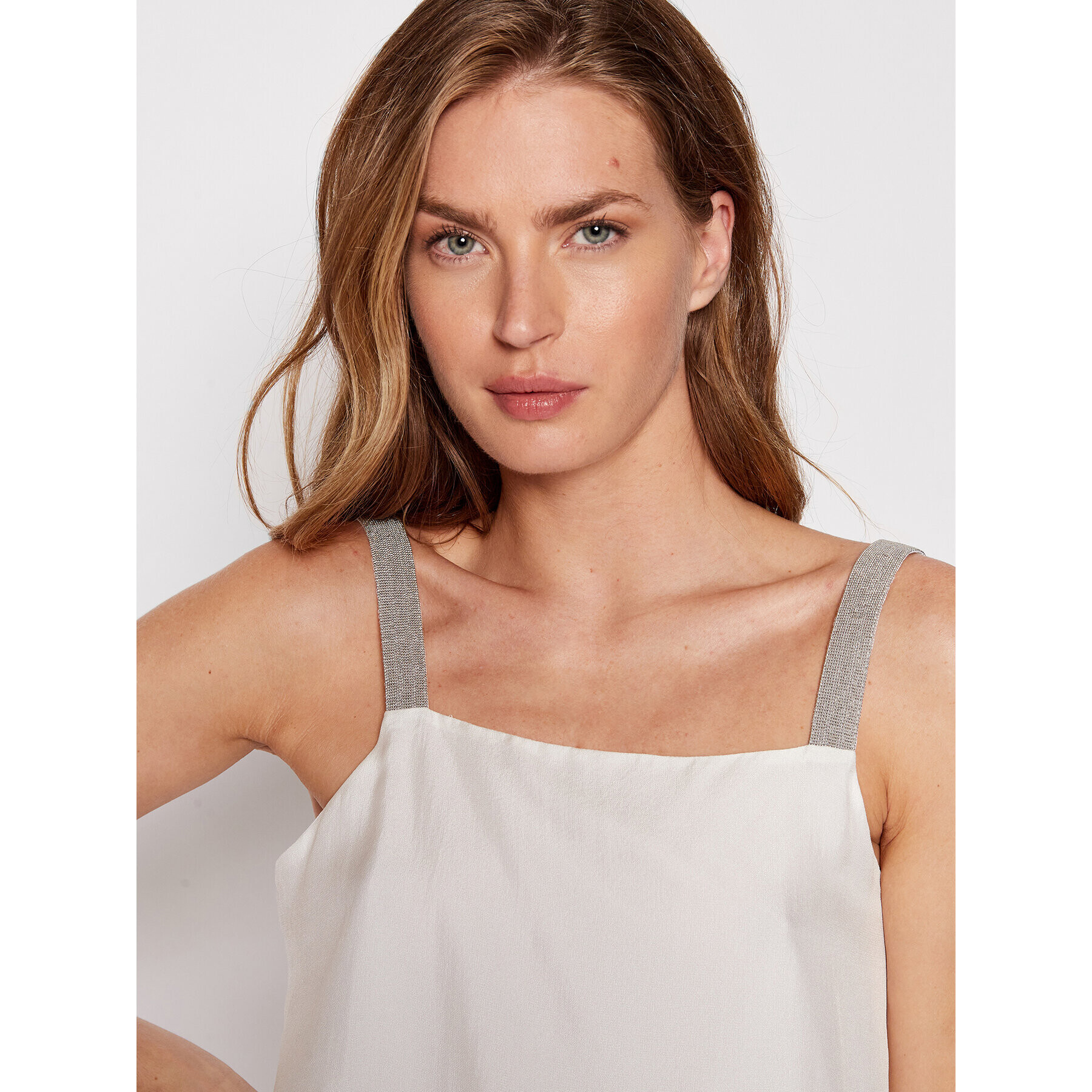 Fabiana Filippi топ TPD272B812 Бял Regular Fit - Pepit.bg