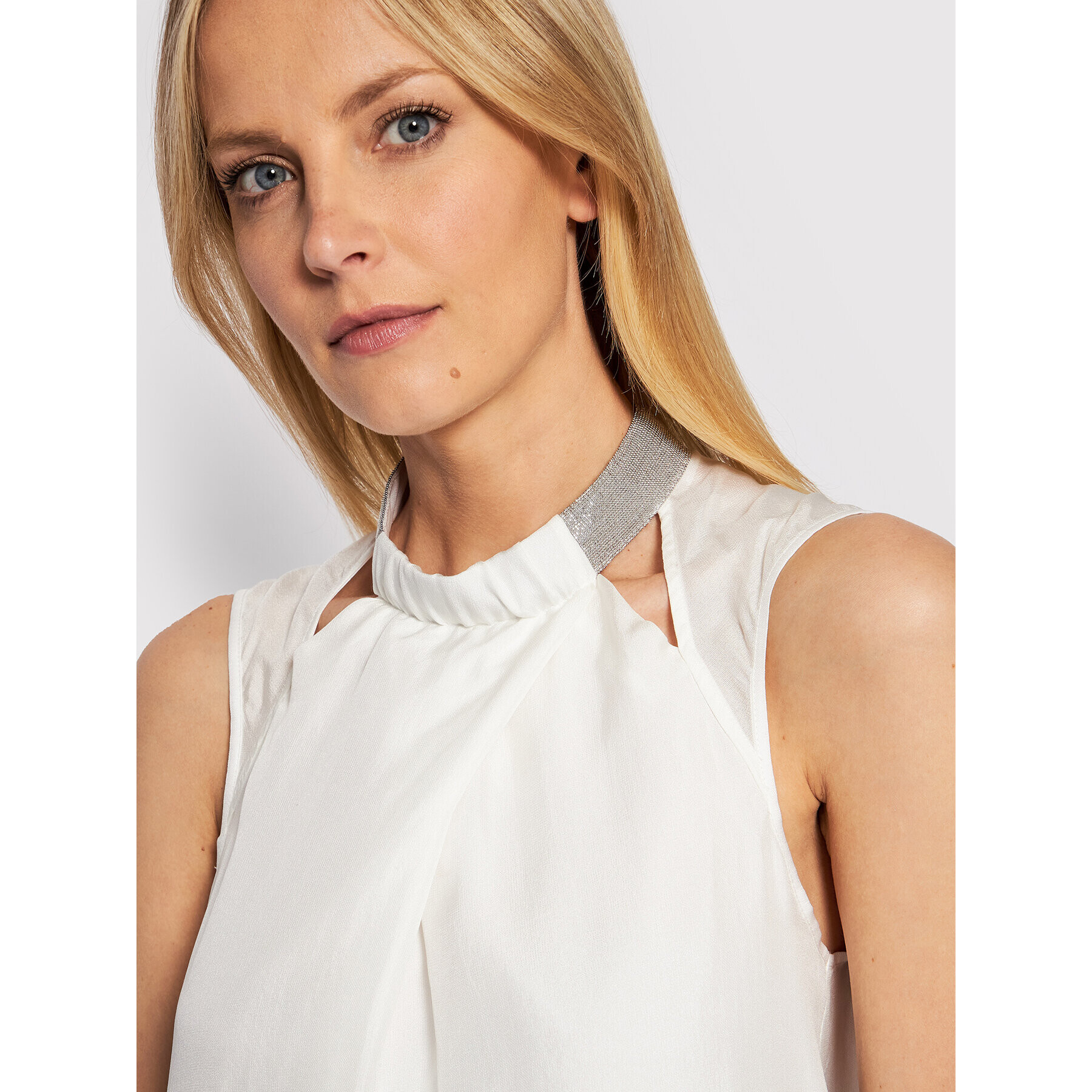 Fabiana Filippi топ TPD272W302 Бял Regular Fit - Pepit.bg