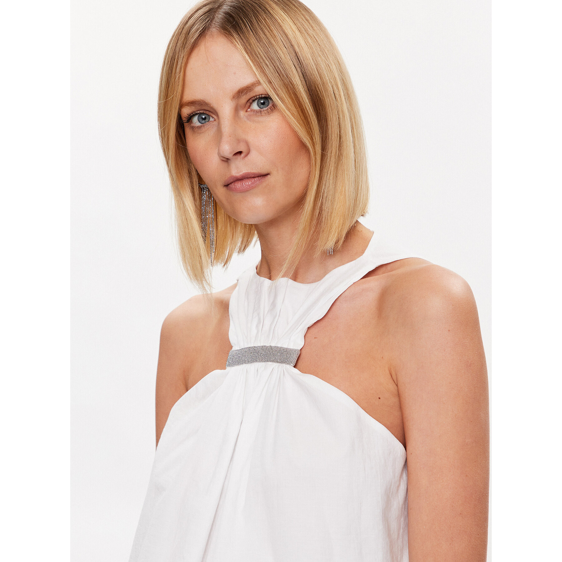 Fabiana Filippi топ TPD273B634 Бял Regular Fit - Pepit.bg