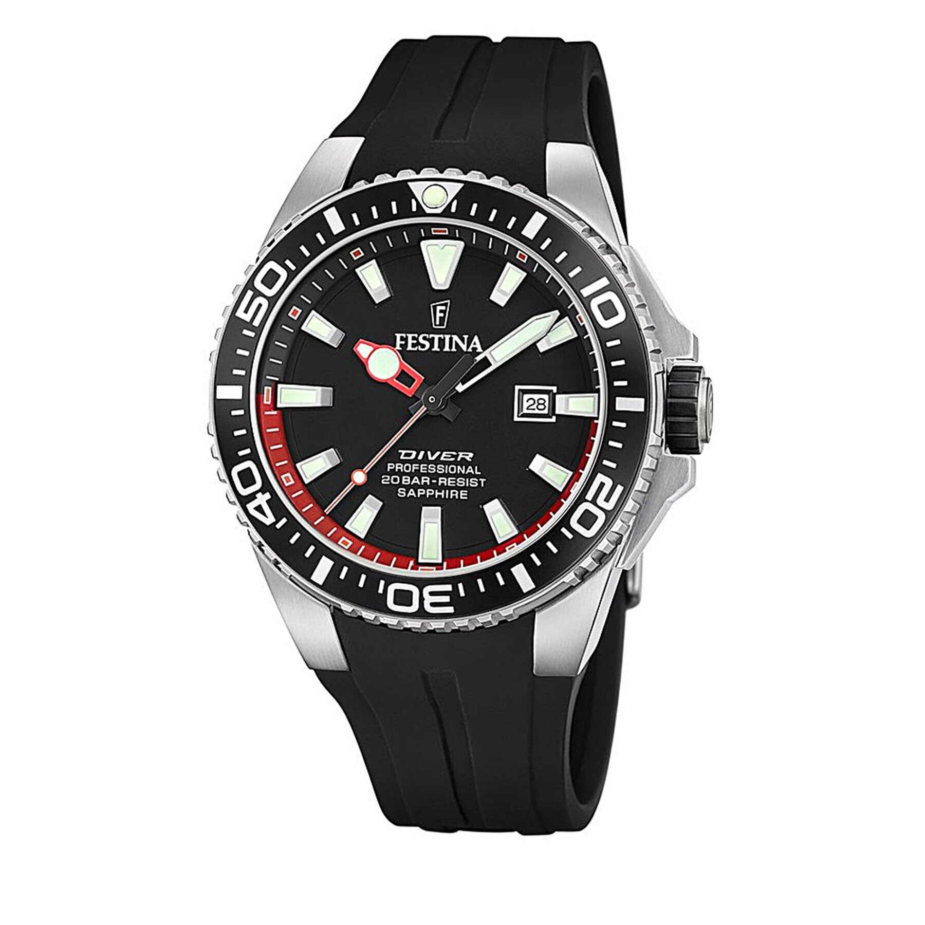 Festina Часовник 20664/3 Черен - Pepit.bg