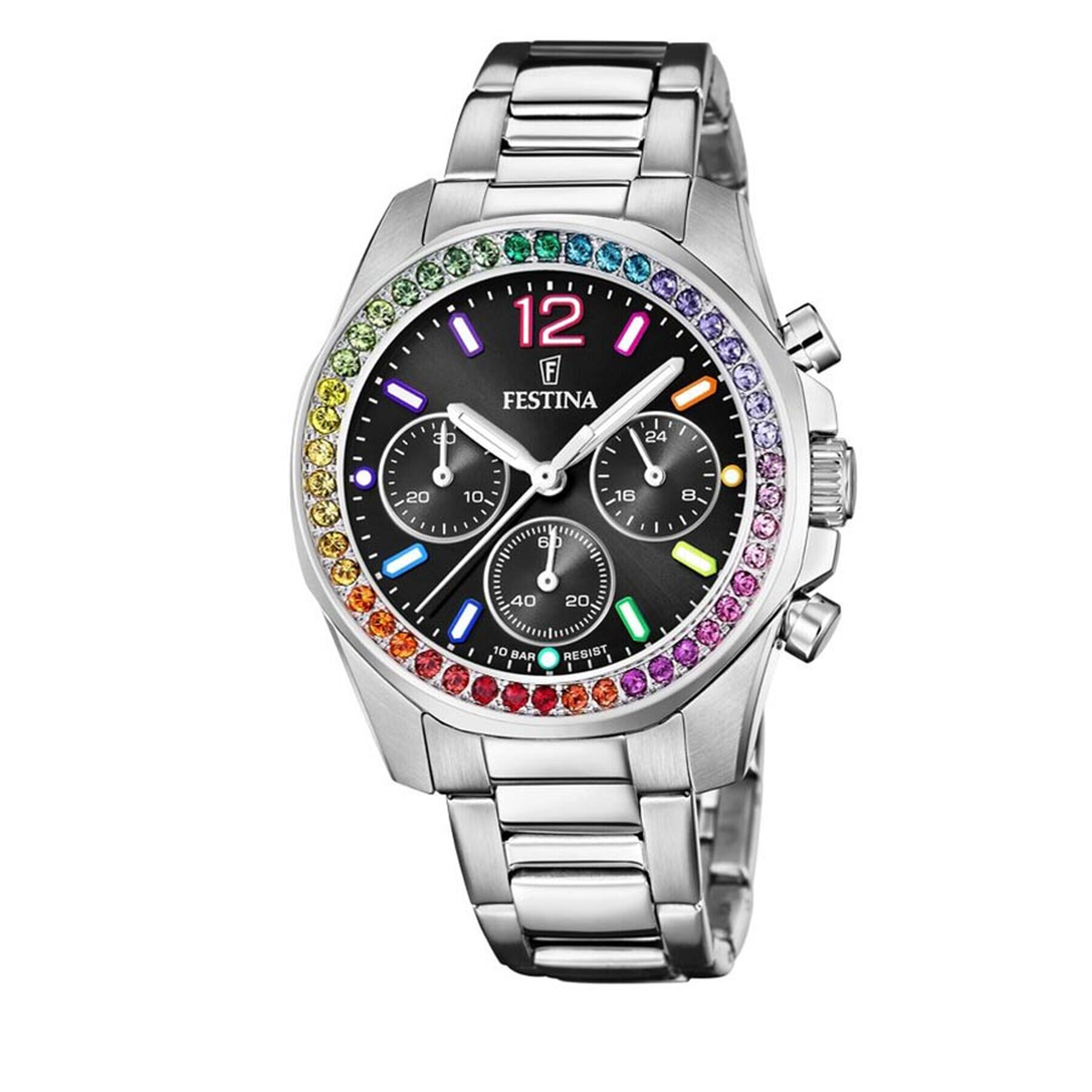 Festina Часовник Boyfriend Chronograph 20606/3 Сребрист - Pepit.bg