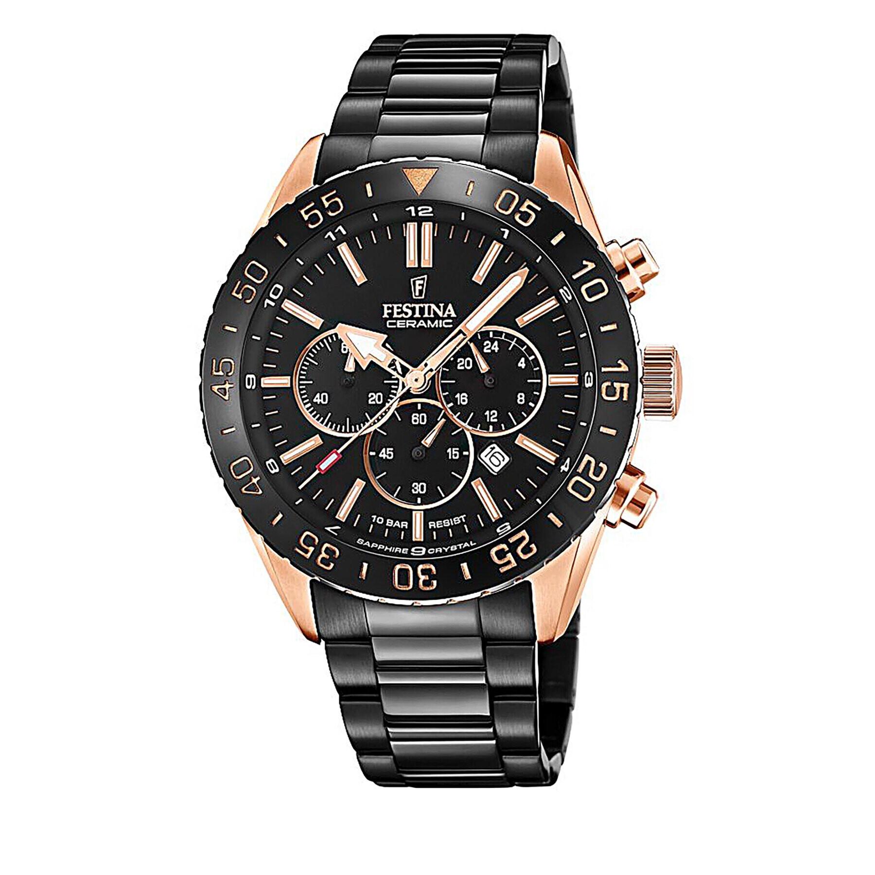 Festina Часовник Ceramic Chronograph F20578/1 Черен - Pepit.bg