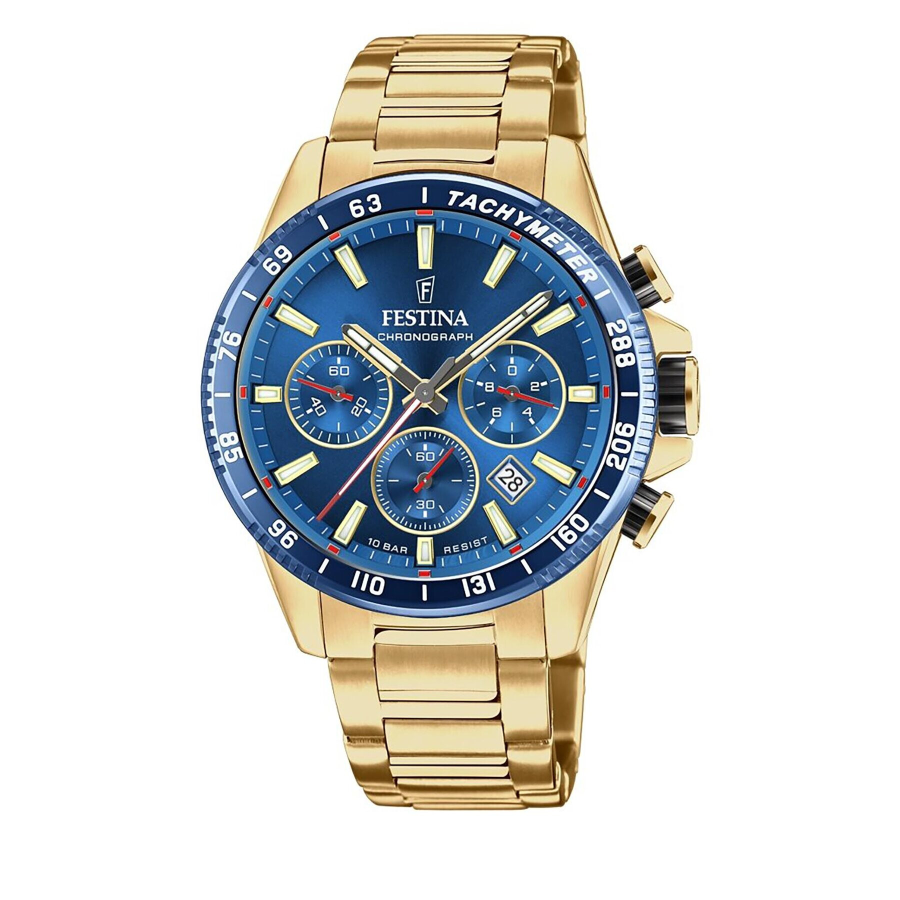 Festina Часовник Timeless Chronograph 20634/3 Златист - Pepit.bg