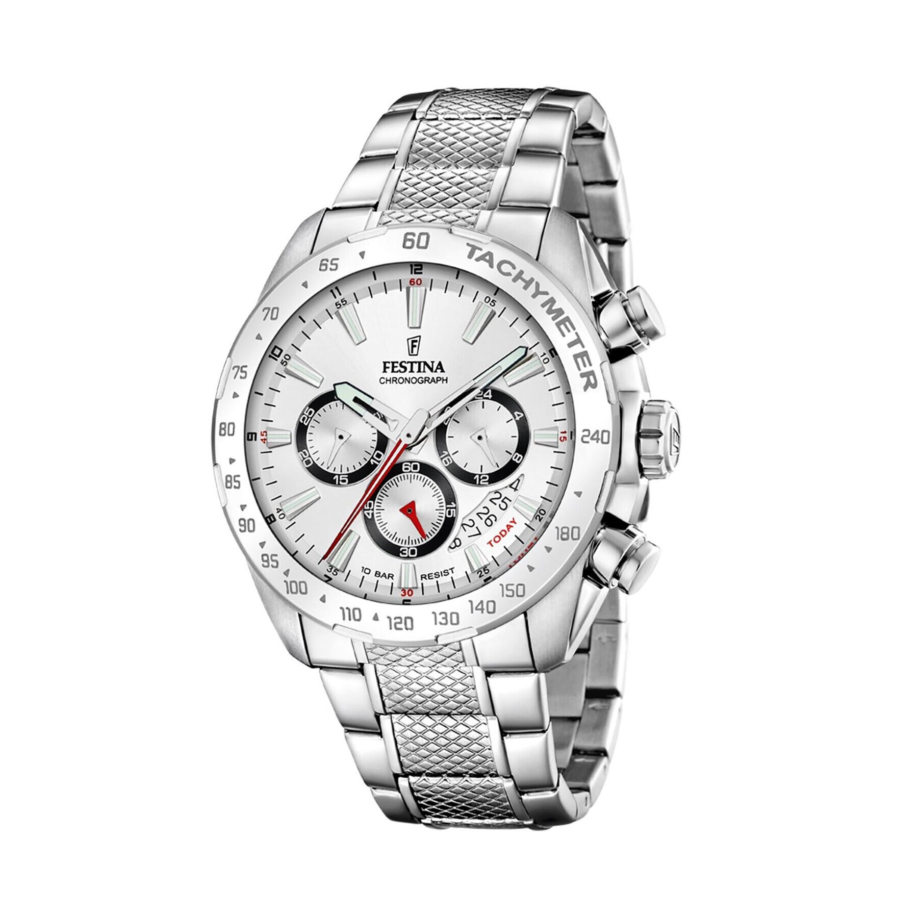 Festina Часовник Timeless Chronograph 20668/1 Сребрист - Pepit.bg