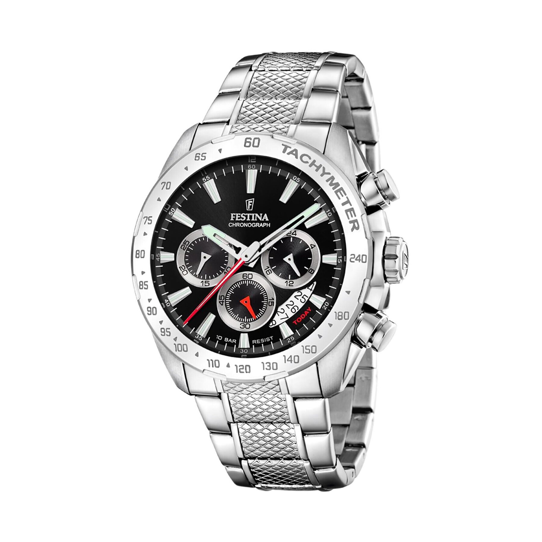 Festina Часовник Timeless Chronograph 20668/4 Сребрист - Pepit.bg