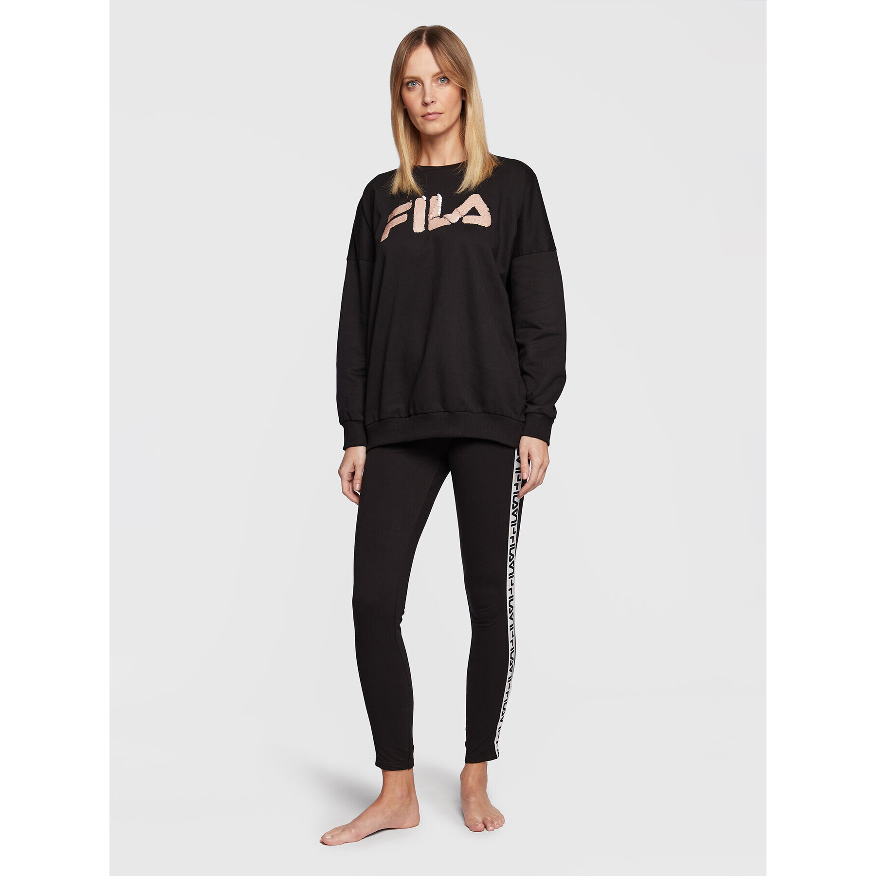 Fila Анцуг FPW4098 Черен Regular Fit - Pepit.bg