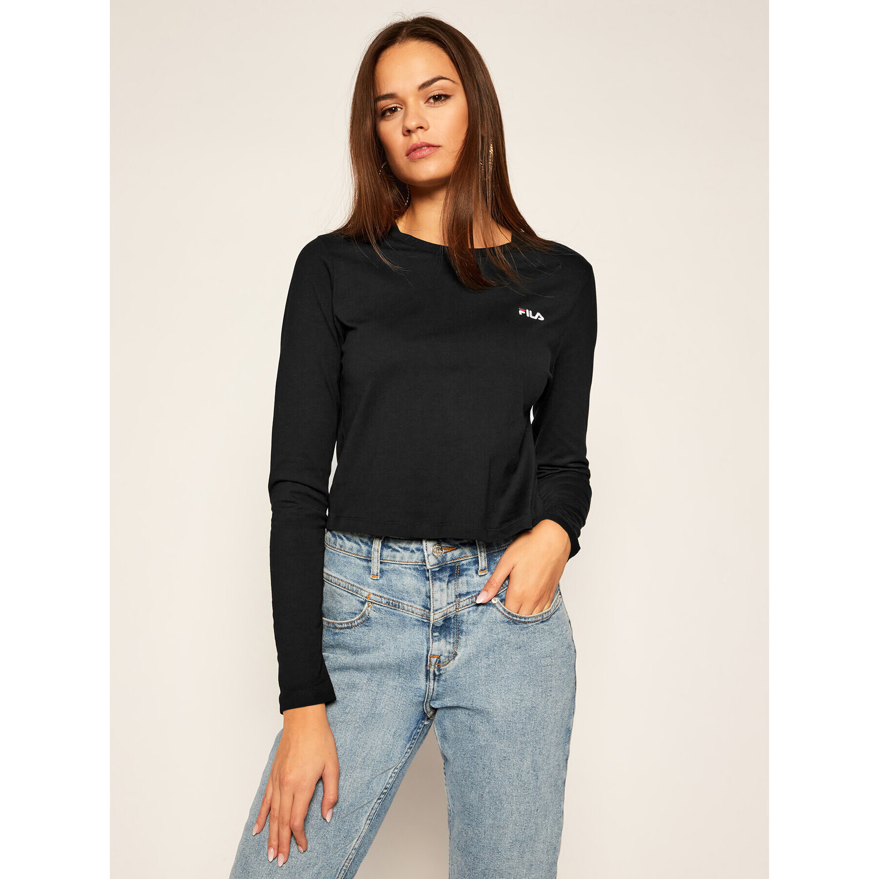 Fila Блуза Eaven Cropped 687602 Черен Regular Fit - Pepit.bg