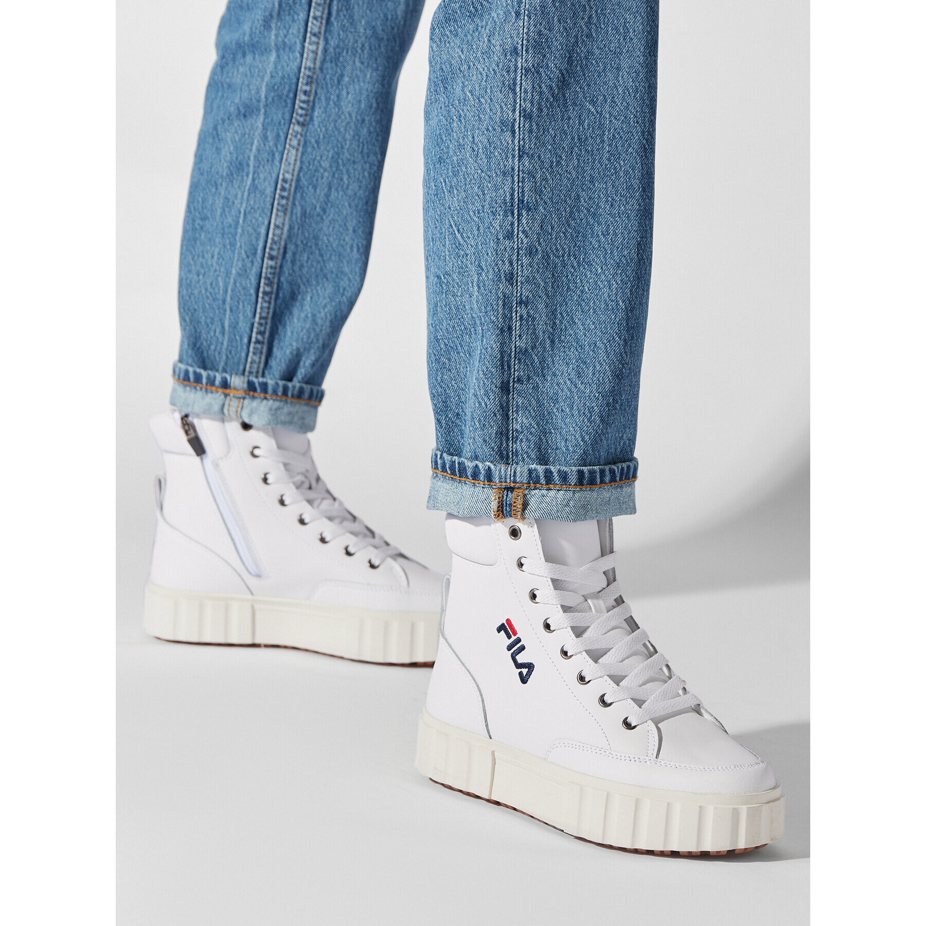 Fila Боти Sandblast High FFT0052.10004 Бял - Pepit.bg