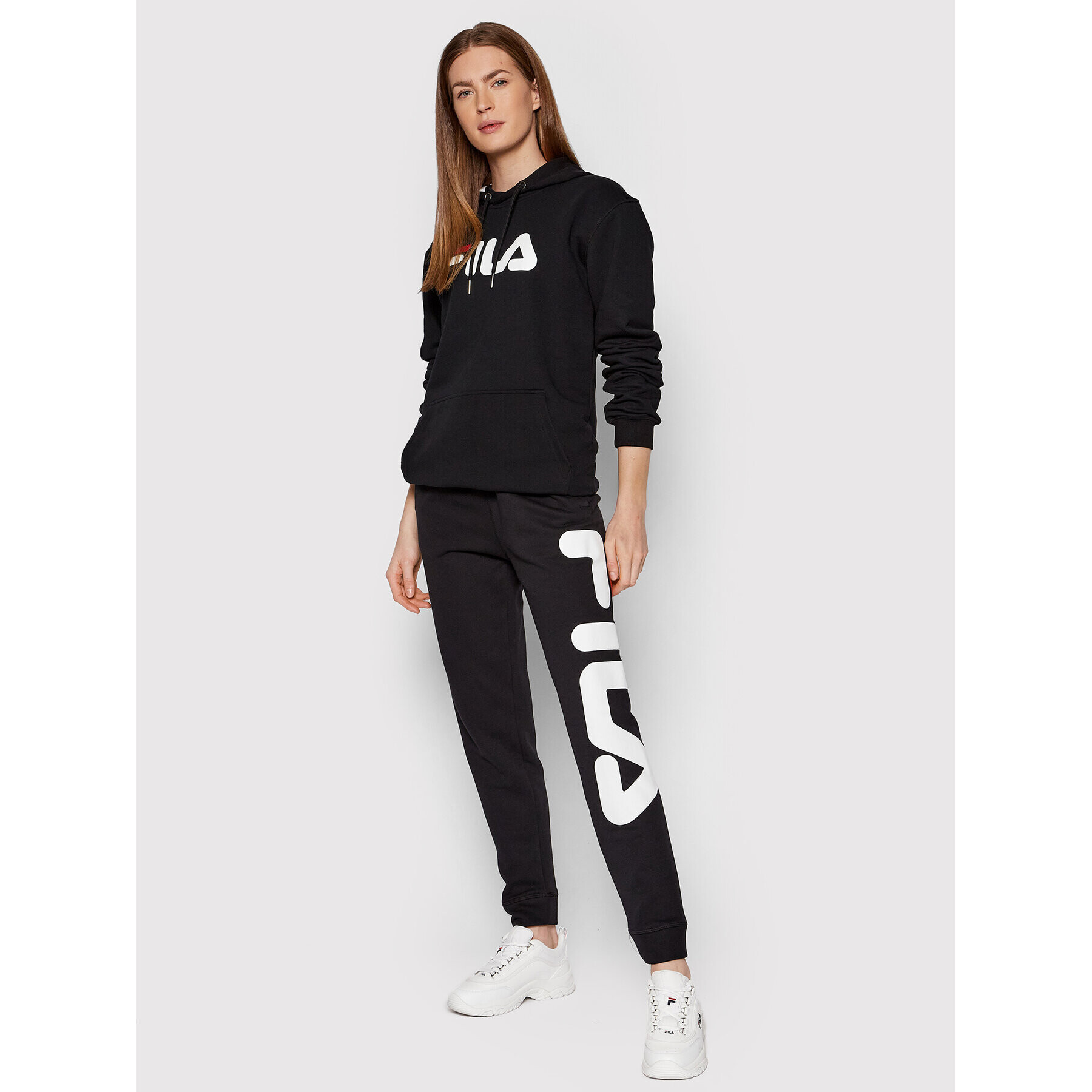 Fila Долнище анцуг Unisex Bronte FAU0069 Черен Regular Fit - Pepit.bg