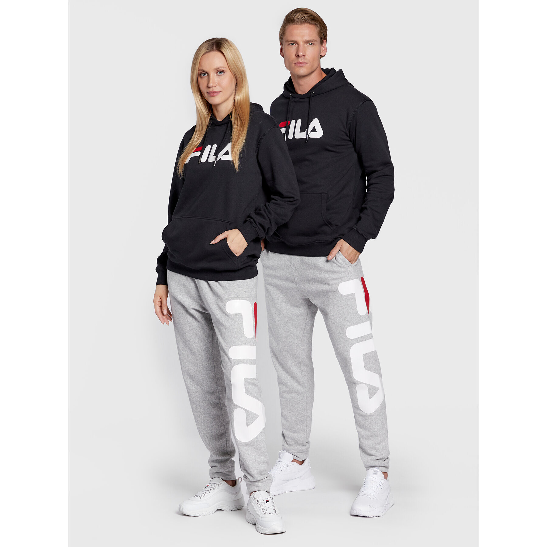 Fila Долнище анцуг Unisex Bronte FAU0093 Сив Regular Fit - Pepit.bg