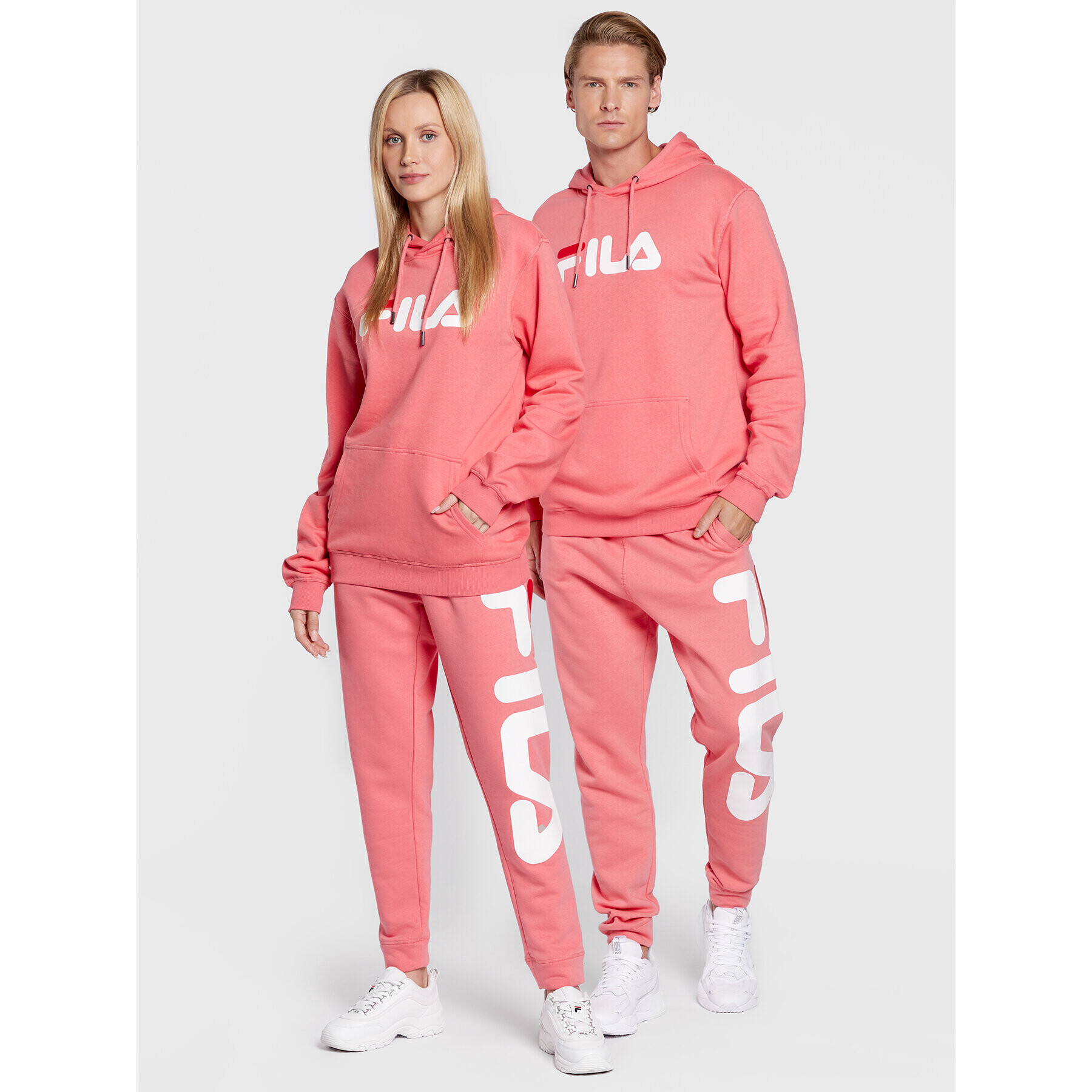 Fila Долнище анцуг Unisex Bronte FAU0093 Розов Regular Fit - Pepit.bg