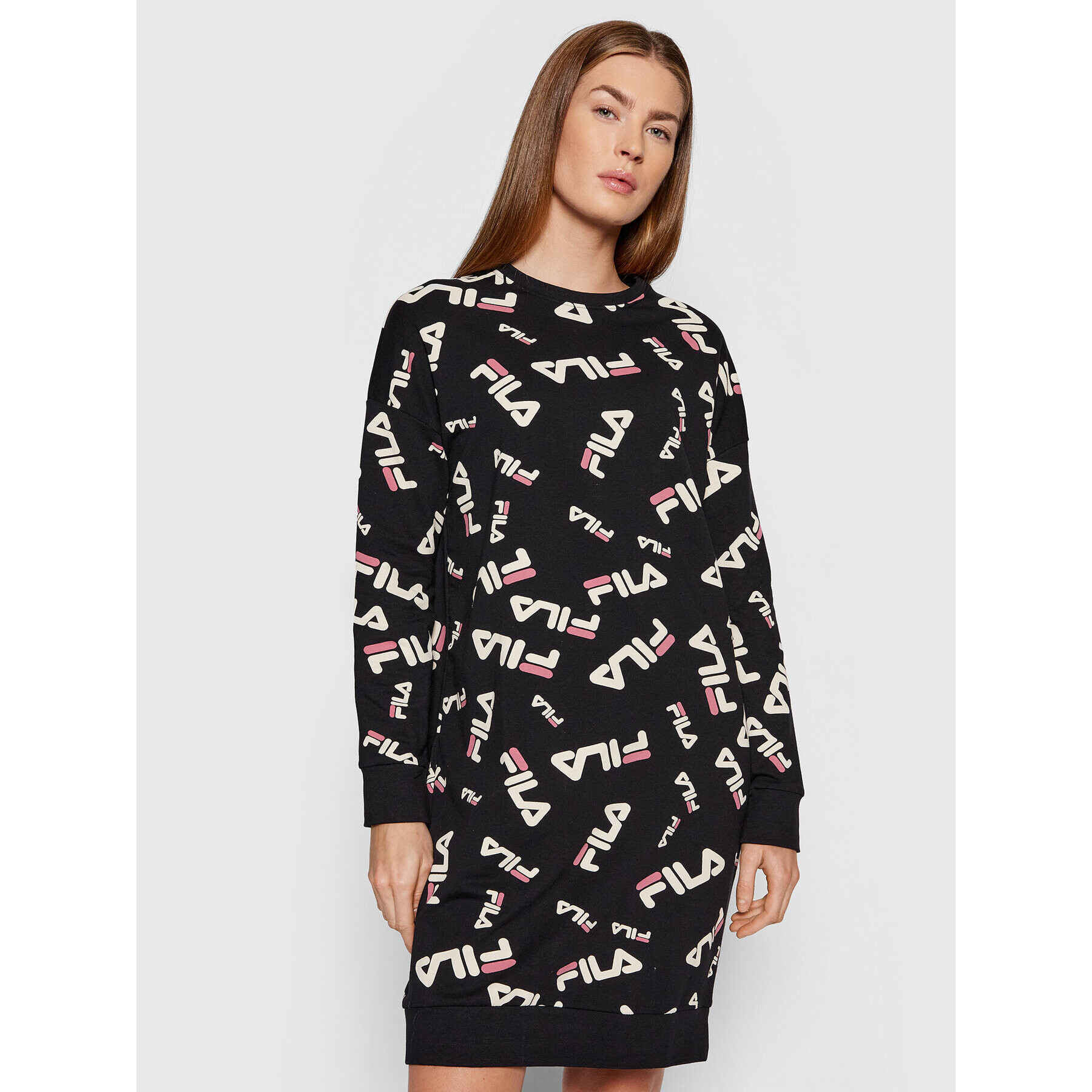 Fila Ежедневна рокля FPW4066 Черен Regular Fit - Pepit.bg