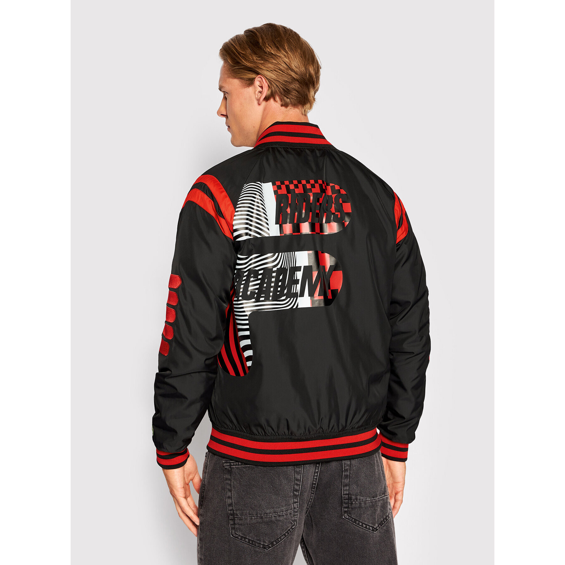 Fila Яке бомбър College FAM0197 Черен Regular Fit - Pepit.bg